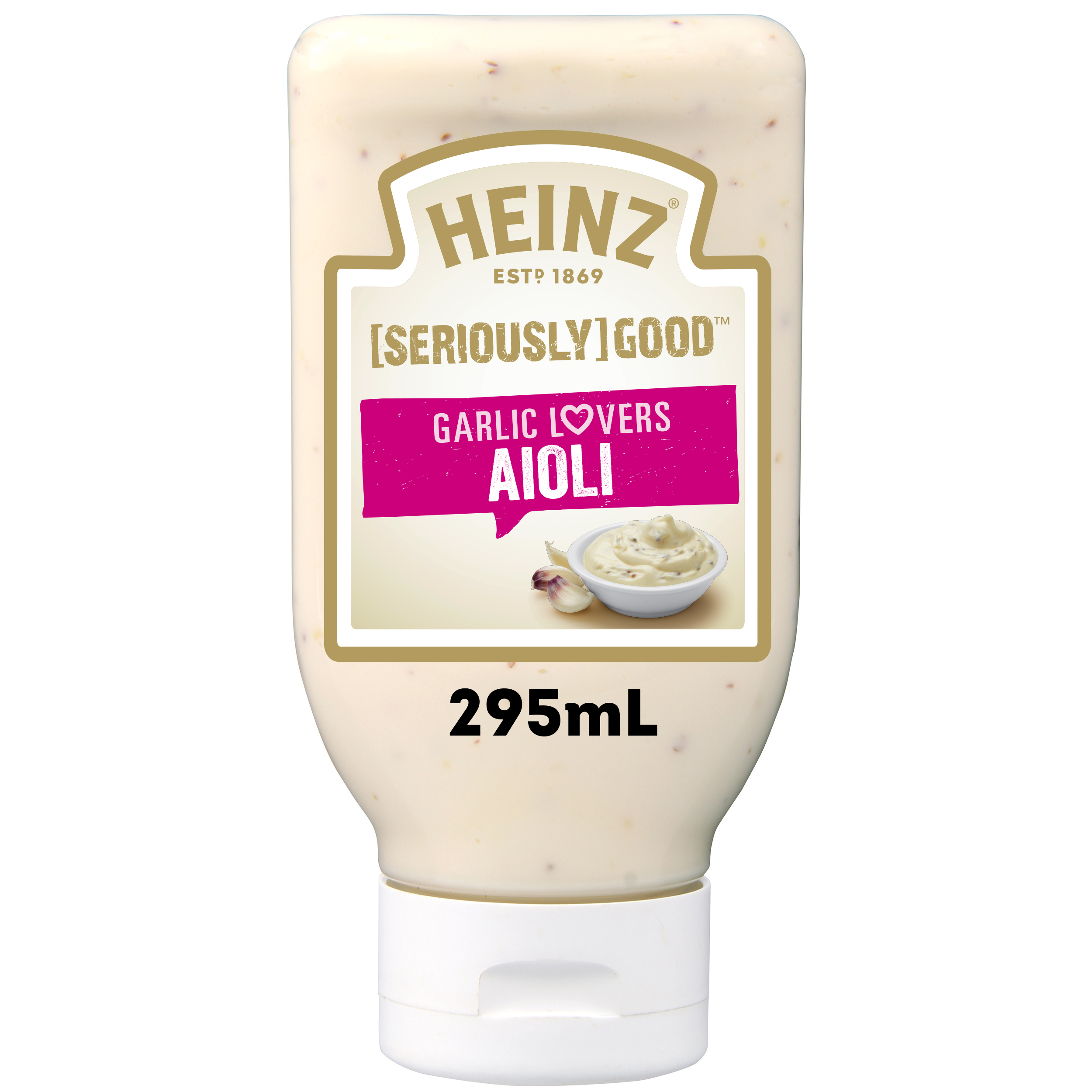 Photograph of 1 x 295mL Heinz® Seriously Good Garlic Lovers Aioli product