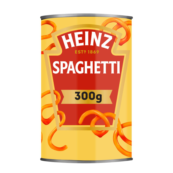 Photograph of 2 x 300g Heinz® Spaghetti in Tomato Sauce product