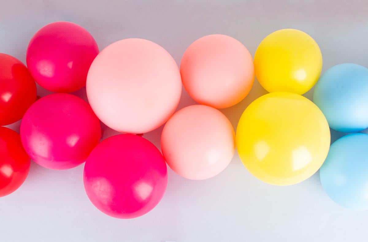 Ballons de baudruche unis pour decoration de fete