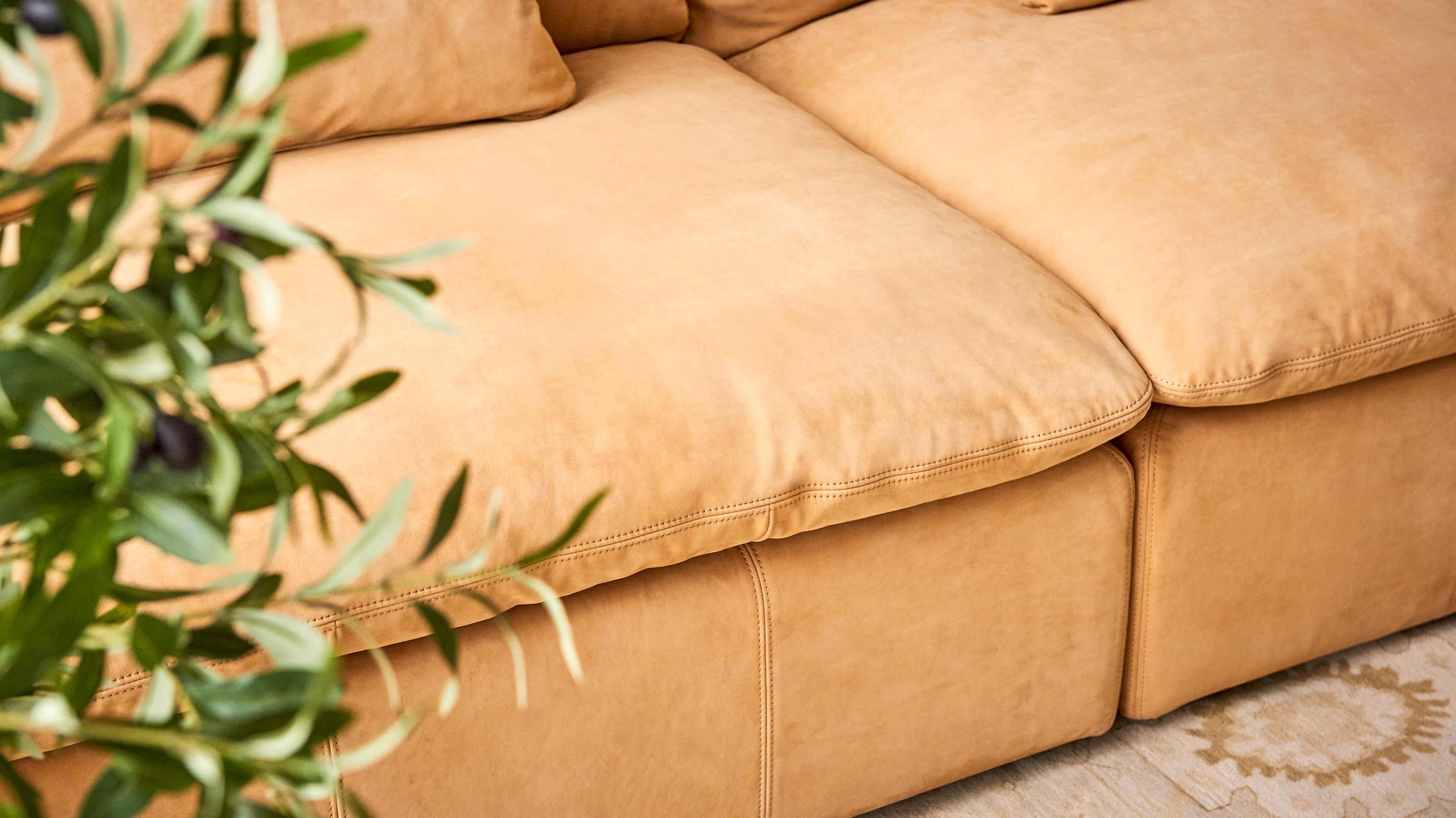 artmusekit leather sectional sofa