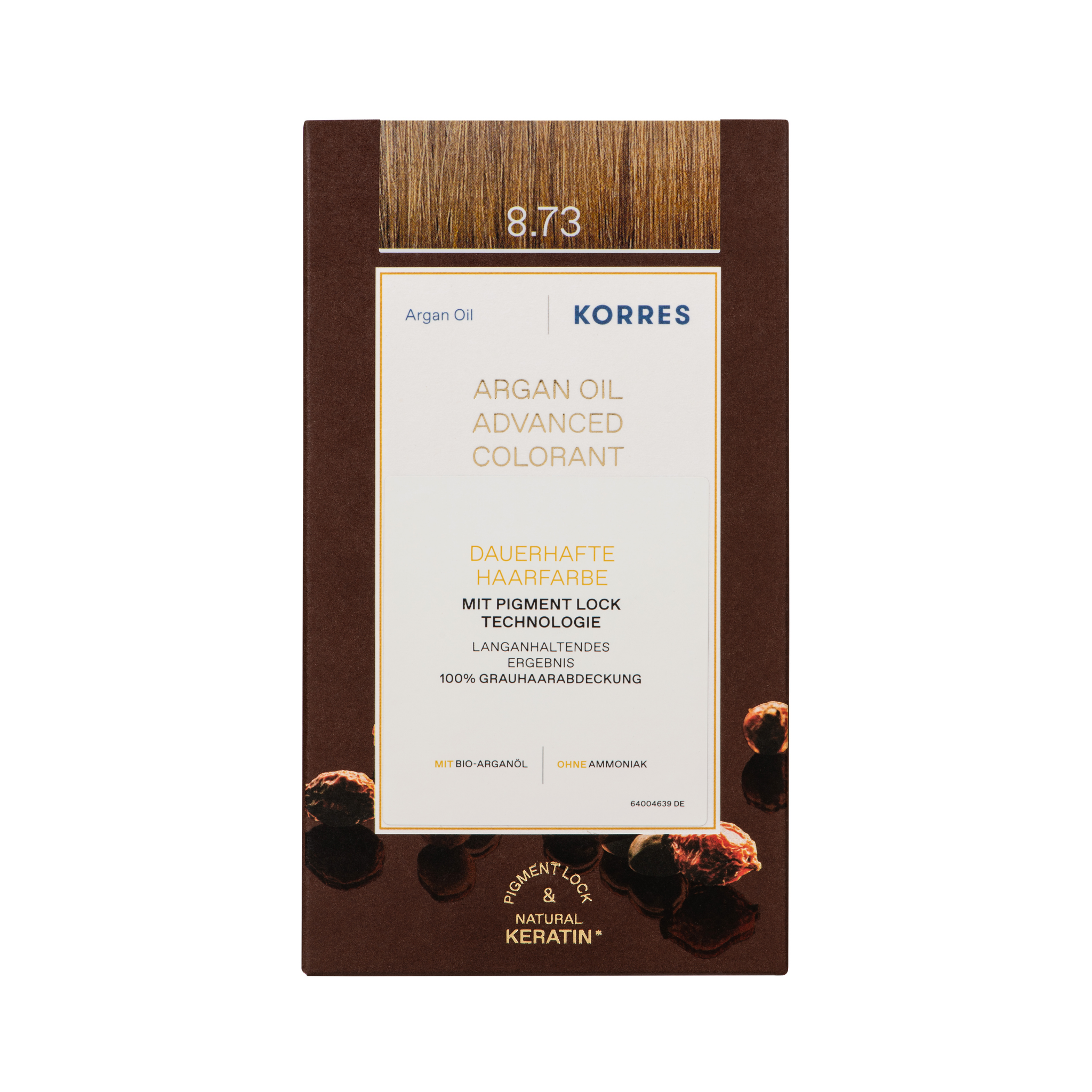 Korres HaarfarbeArganöl - Hochentwickelte Haarcoloration Golden Caramel 8.73 1