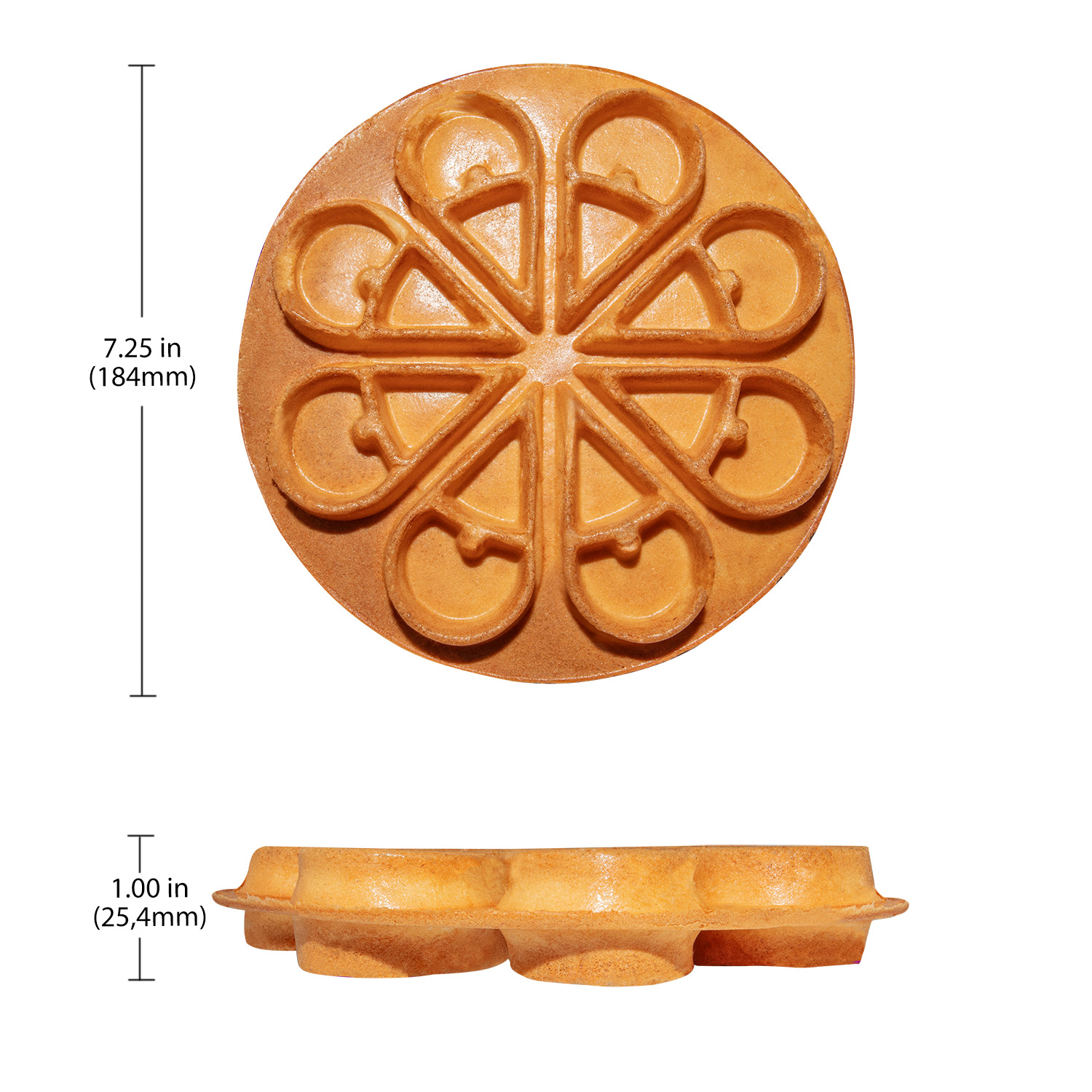 ALDKitchen Rotating Waffle Maker Flower Petals Shape Waffles