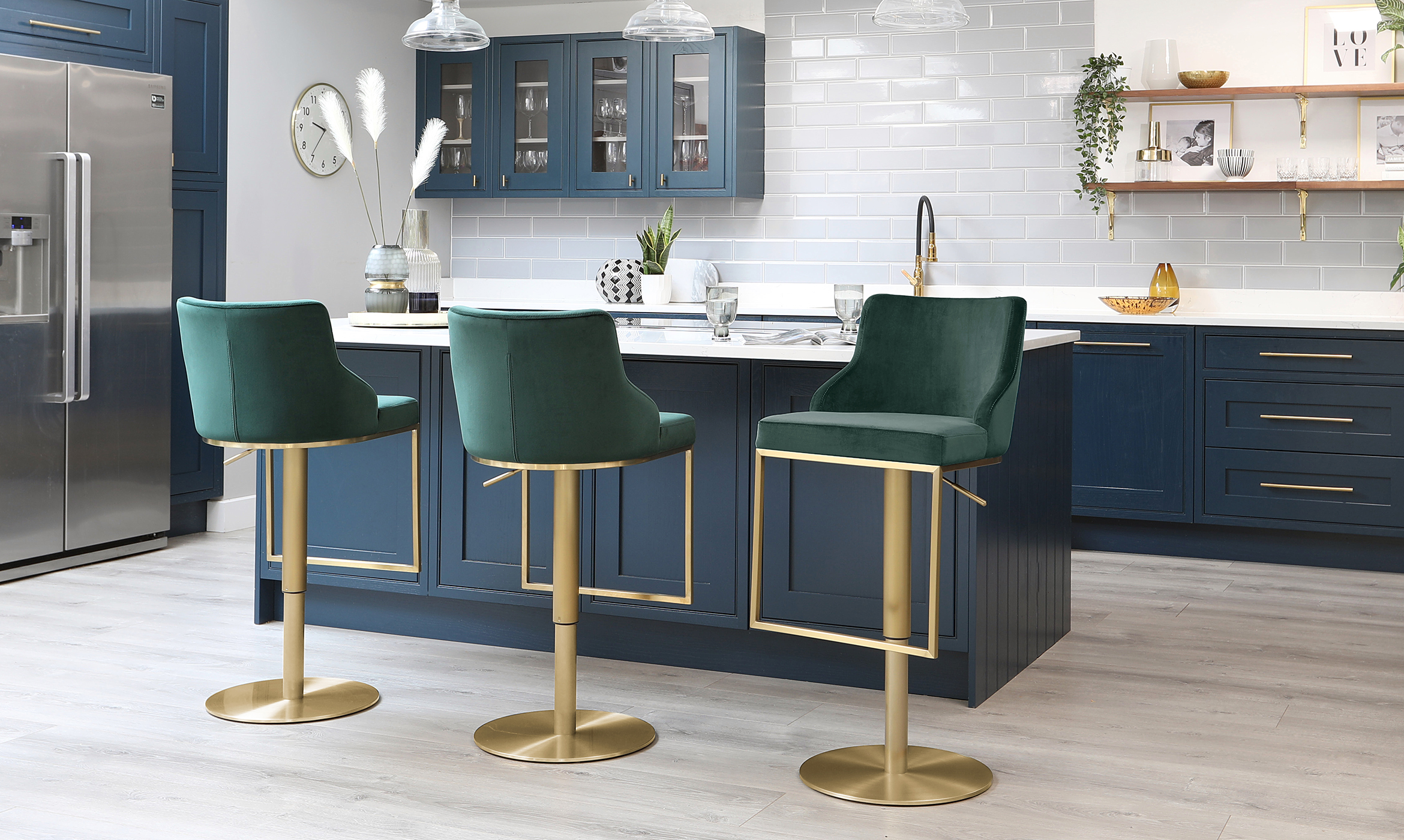 Brass Gas Lift Bar Stool, How To Order Bar Stools