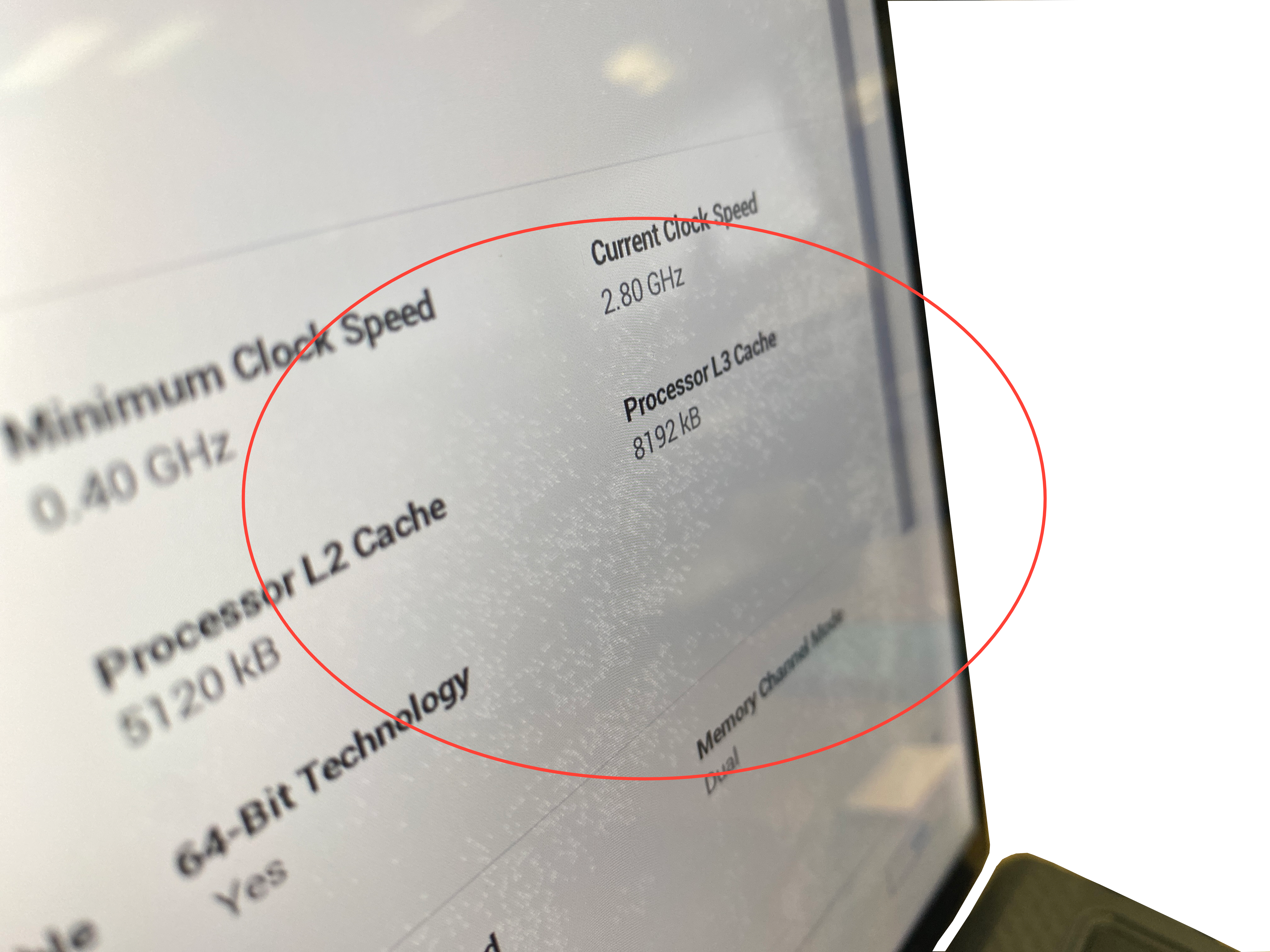 Device #1 - Screen has bubbling that can be seen from certain angles