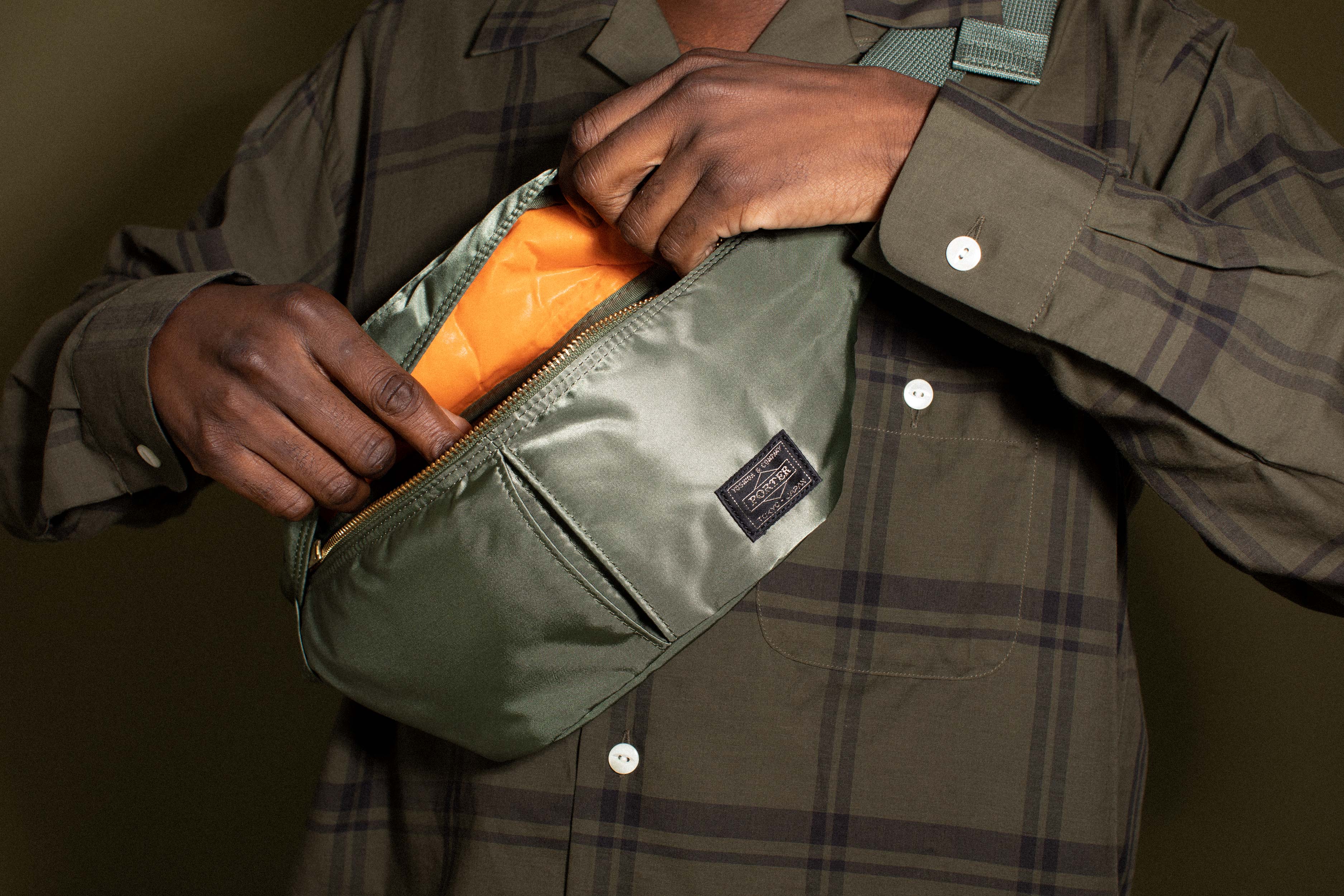 Porter-Yoshida & Co. Tanker Shoulder Bag Sage