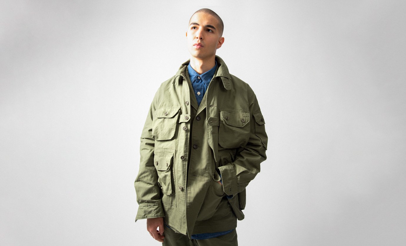 Bedford Moleskin Jacket Dark Navy by Engineered Garments