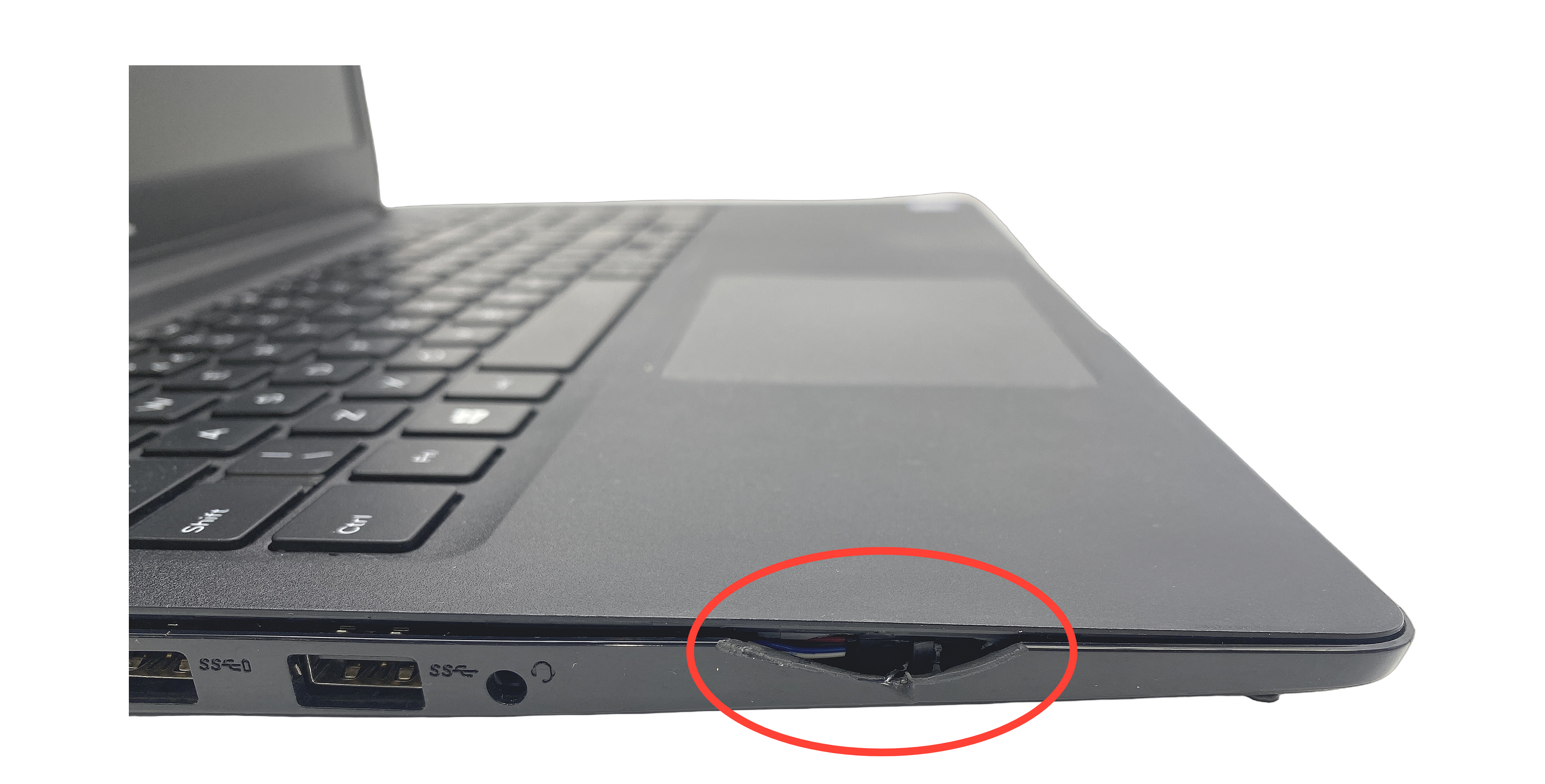 Device #1 - Damaged chassis part missing