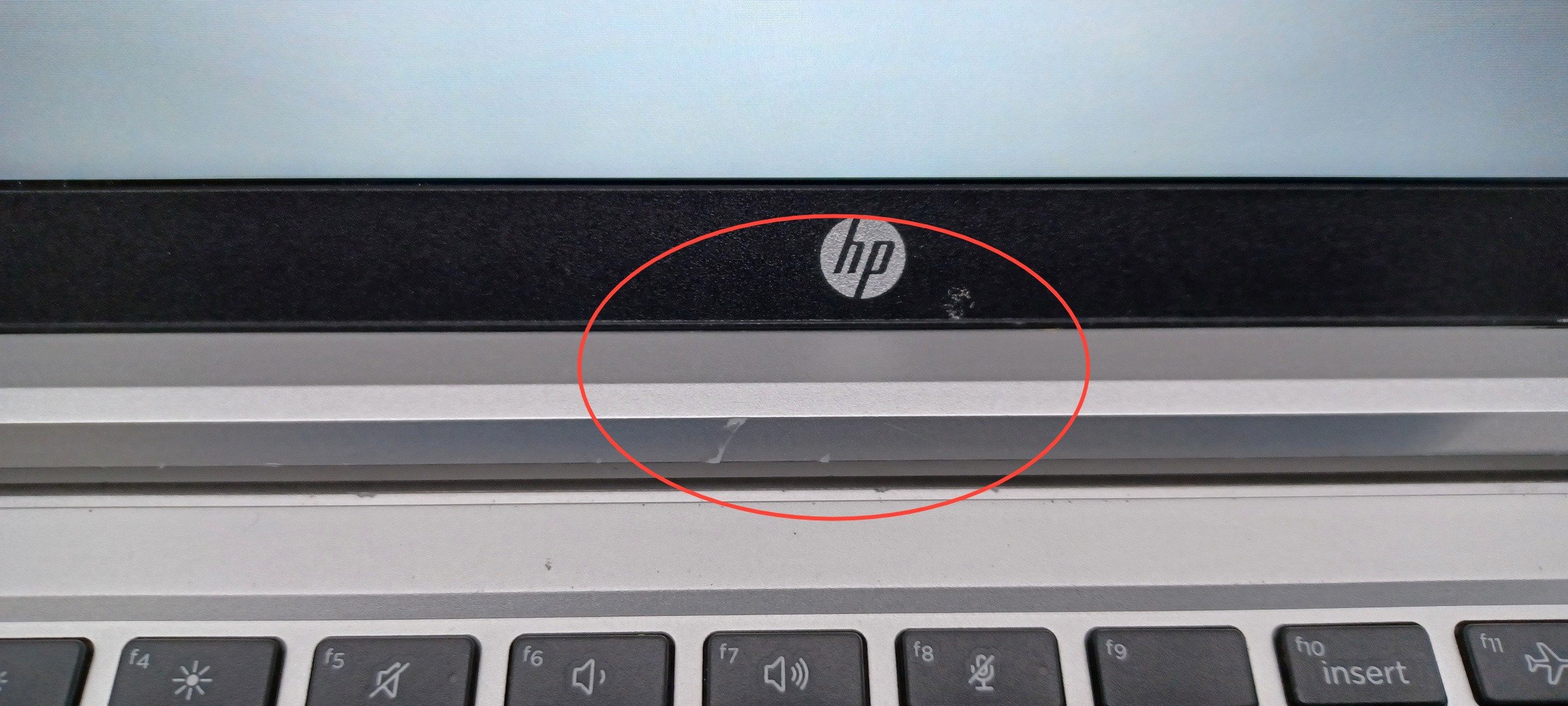 Device #1 - screen bezel marks