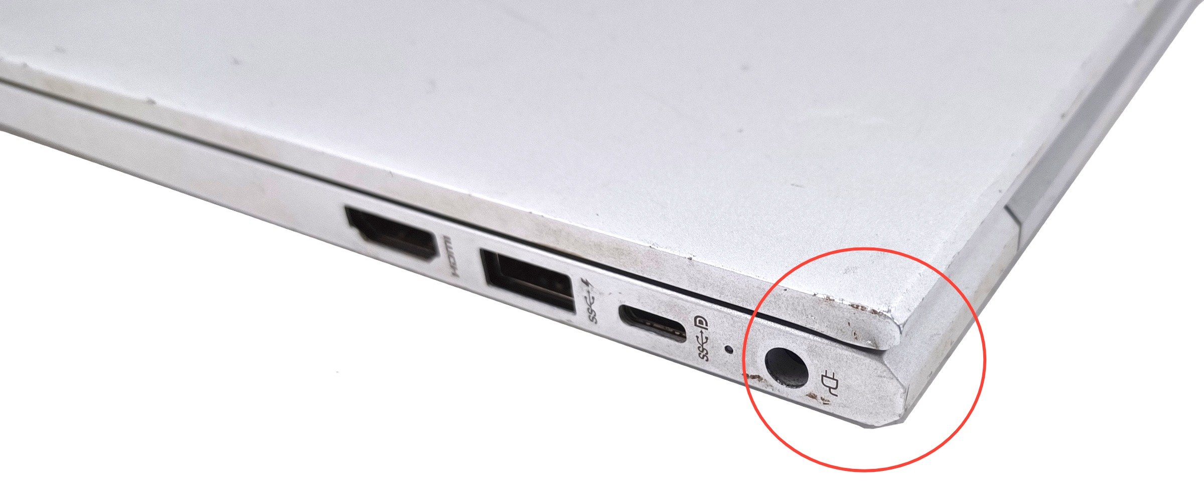 Device #1 - dented corner
