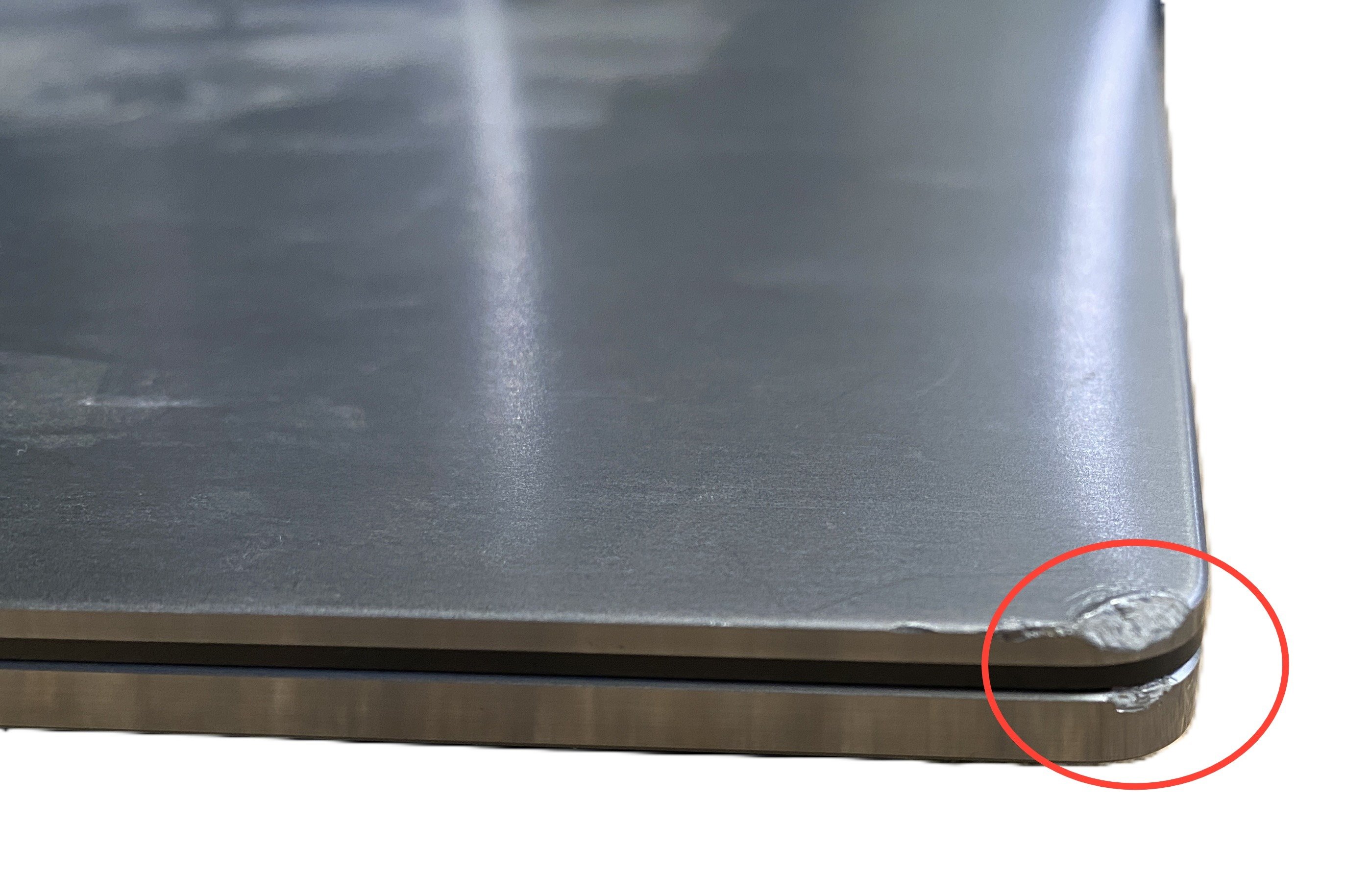 Device #1 - Damaged corner
