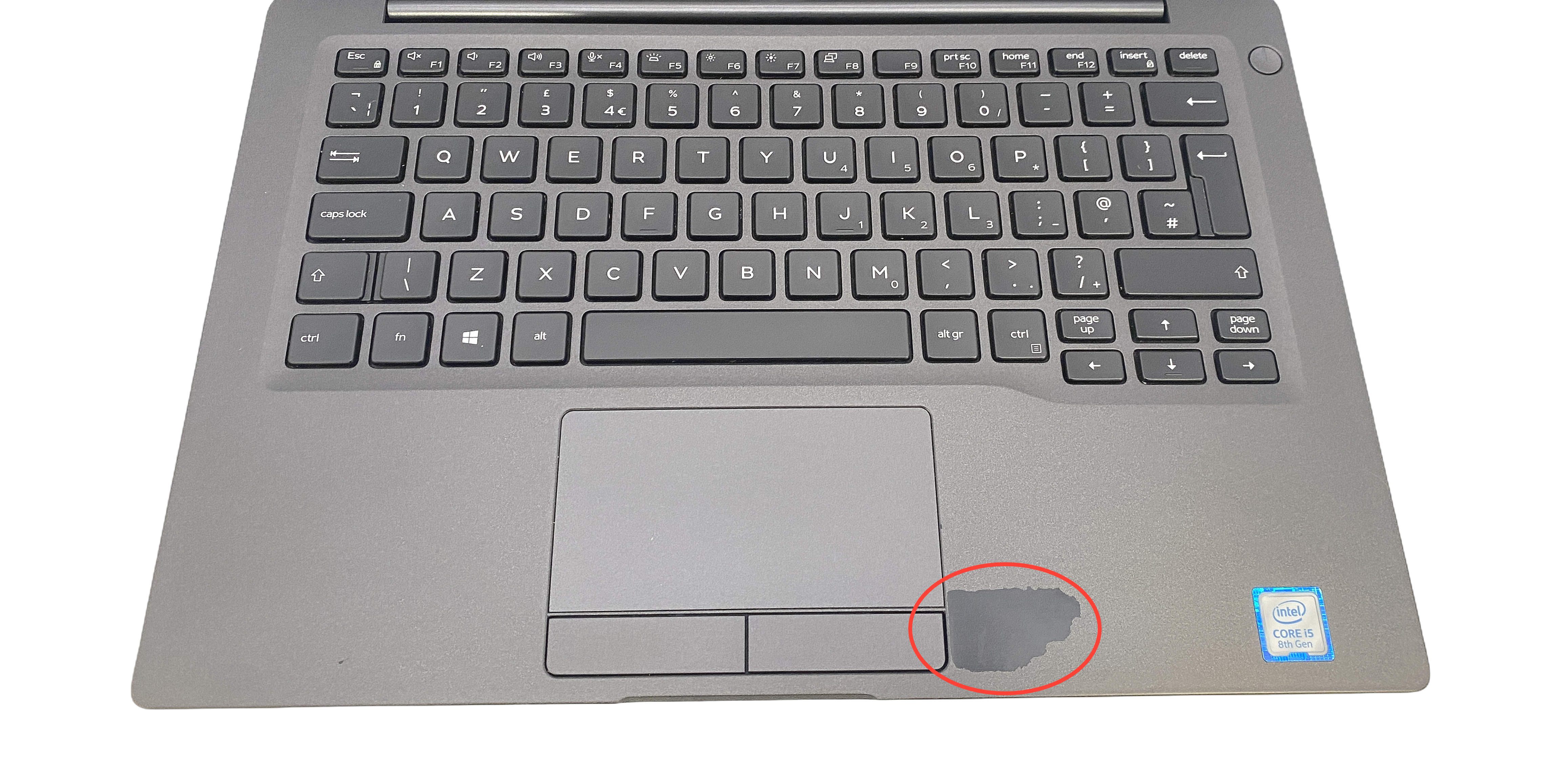 Device #2 - Worn palm rest