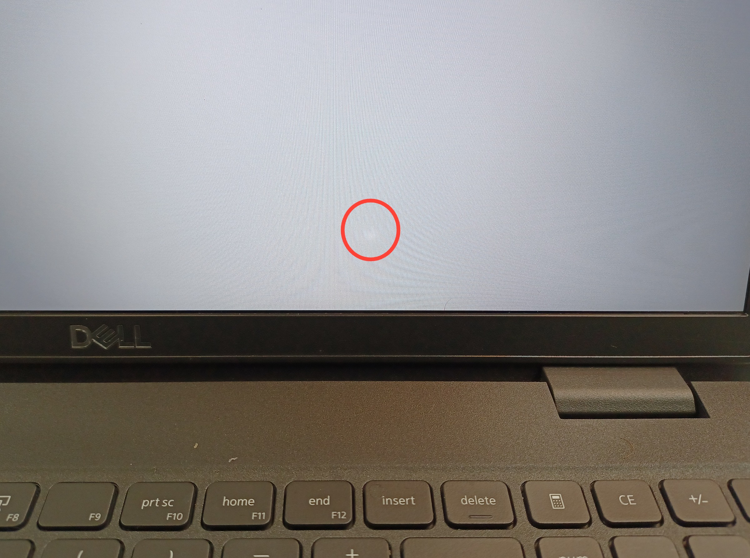 Device #1 - small white spot on LCD