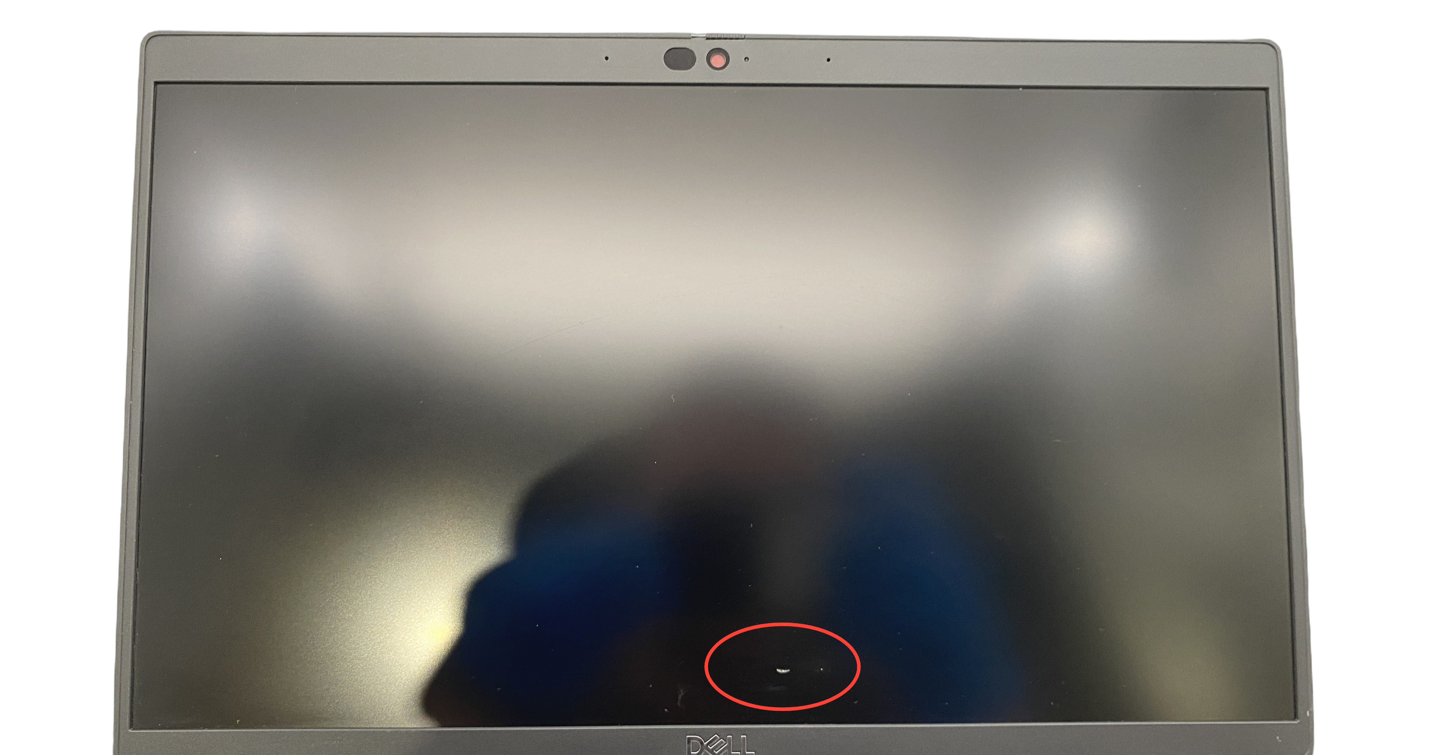 Device #1 - Deep gouge in screen