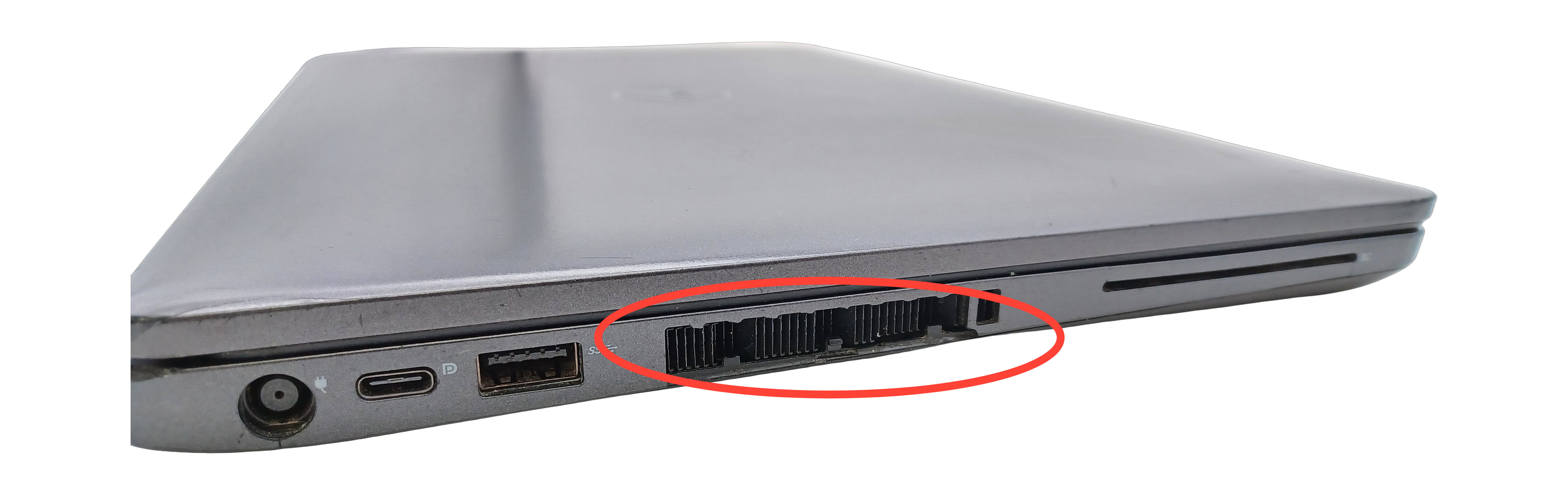 Damaged Side Vent (Side View)