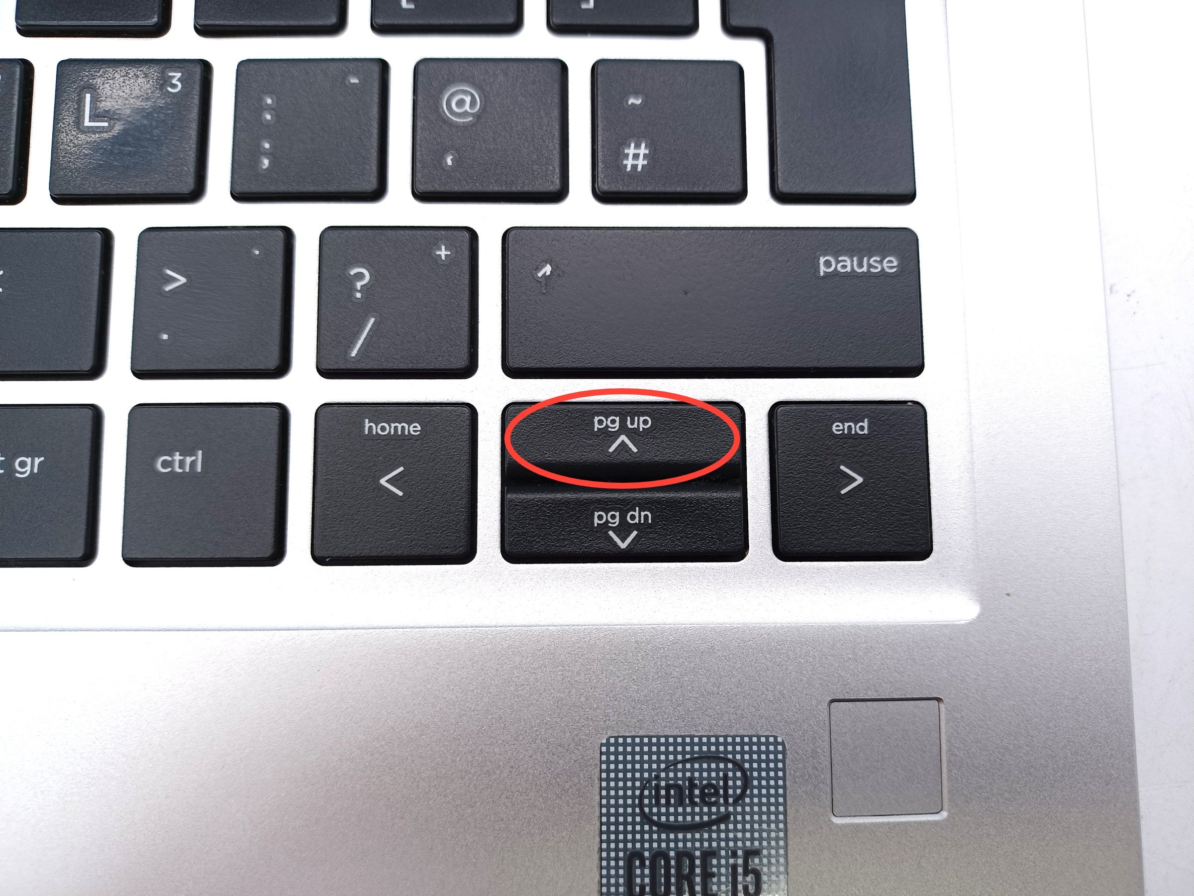 Device #1 - PgUp key feels spongy but does function most of the time when pressed