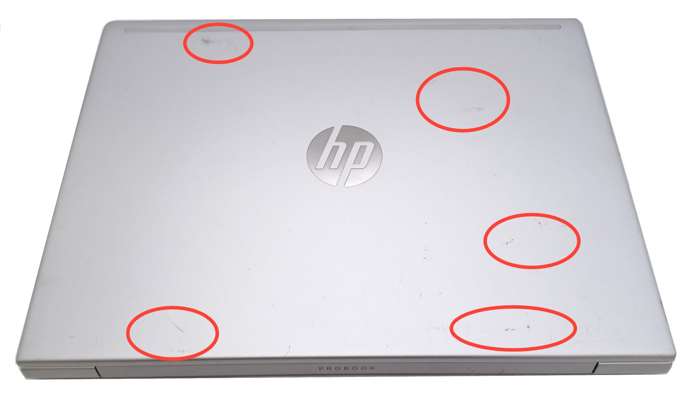 Device #1 - scratches on the lid