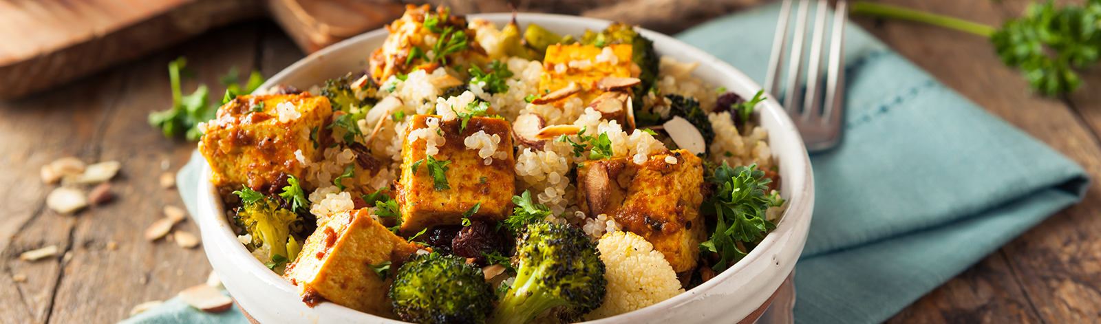 Homemade Quinoa Tofu Bowl