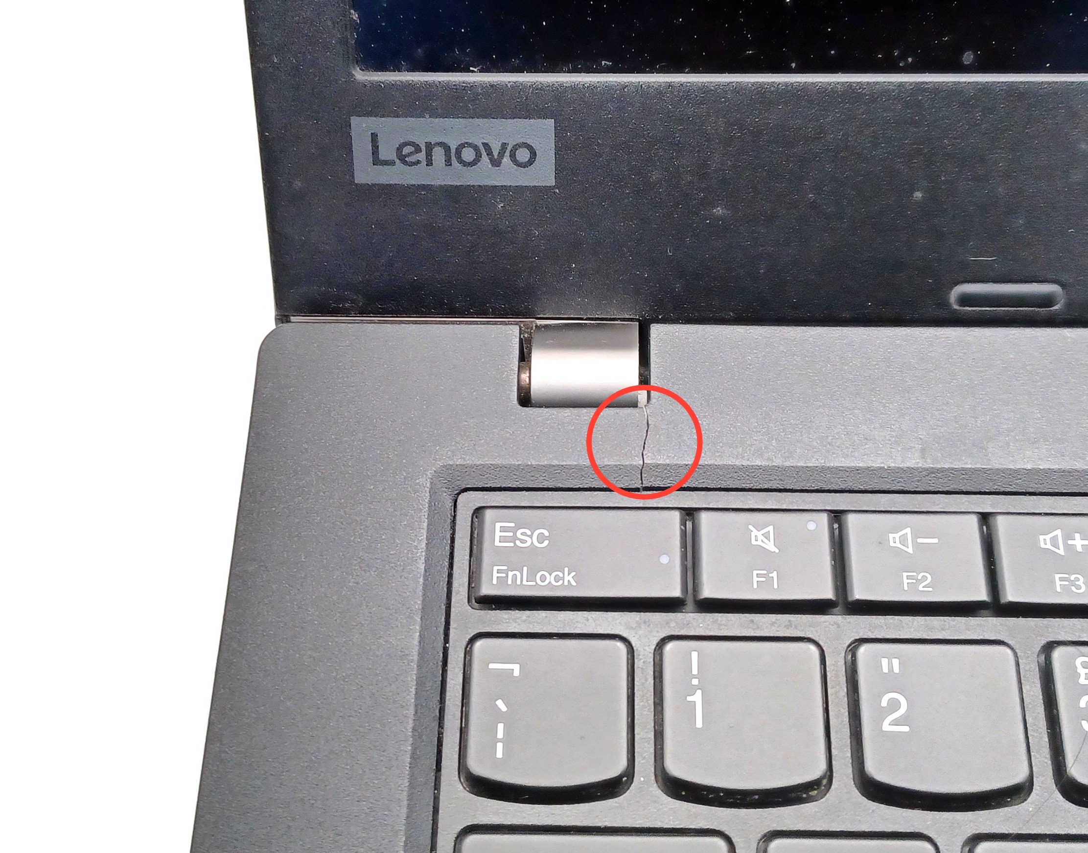 Device #2 - Cracks in palm rest