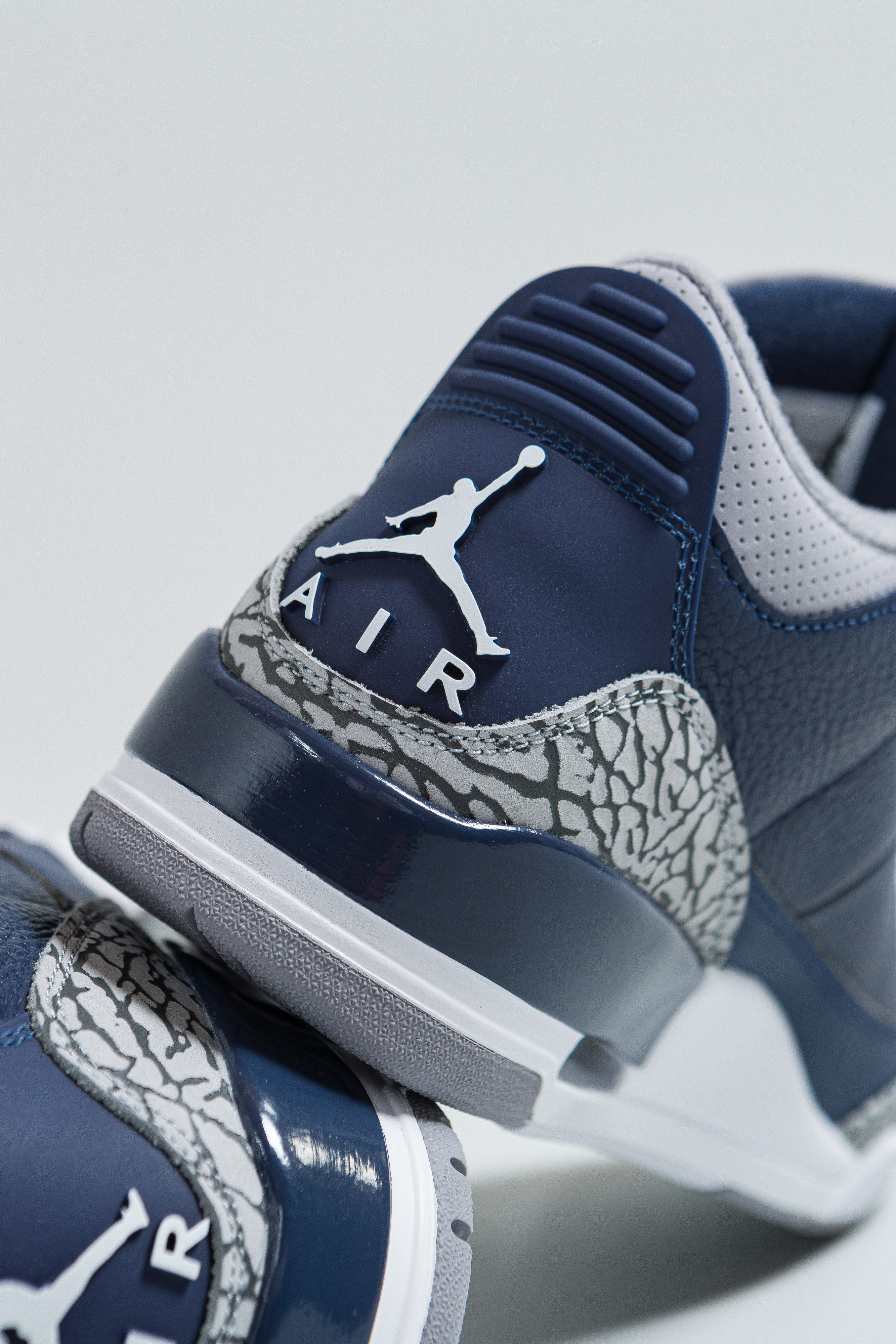Up There Launches - Nike Air Jordan 3 Retro - Midnight Navy/White-Cement Grey