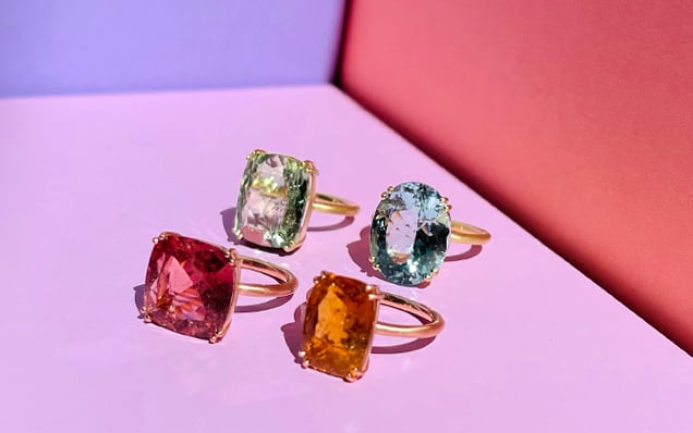Each Gemmy Gem ring is a reminder of the color she brings to the world around her.SHOP DOUBLE PRONG RINGS