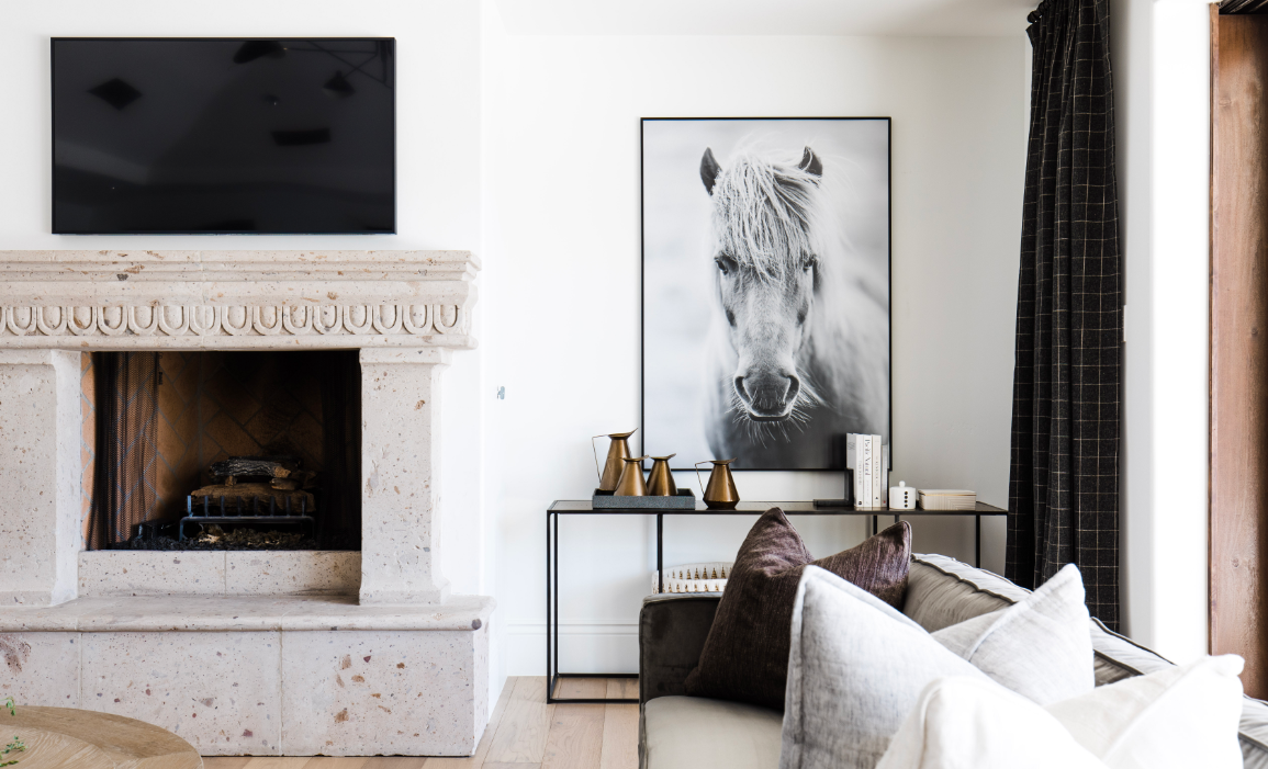 #MaverickDrProj Living Room Fireplace