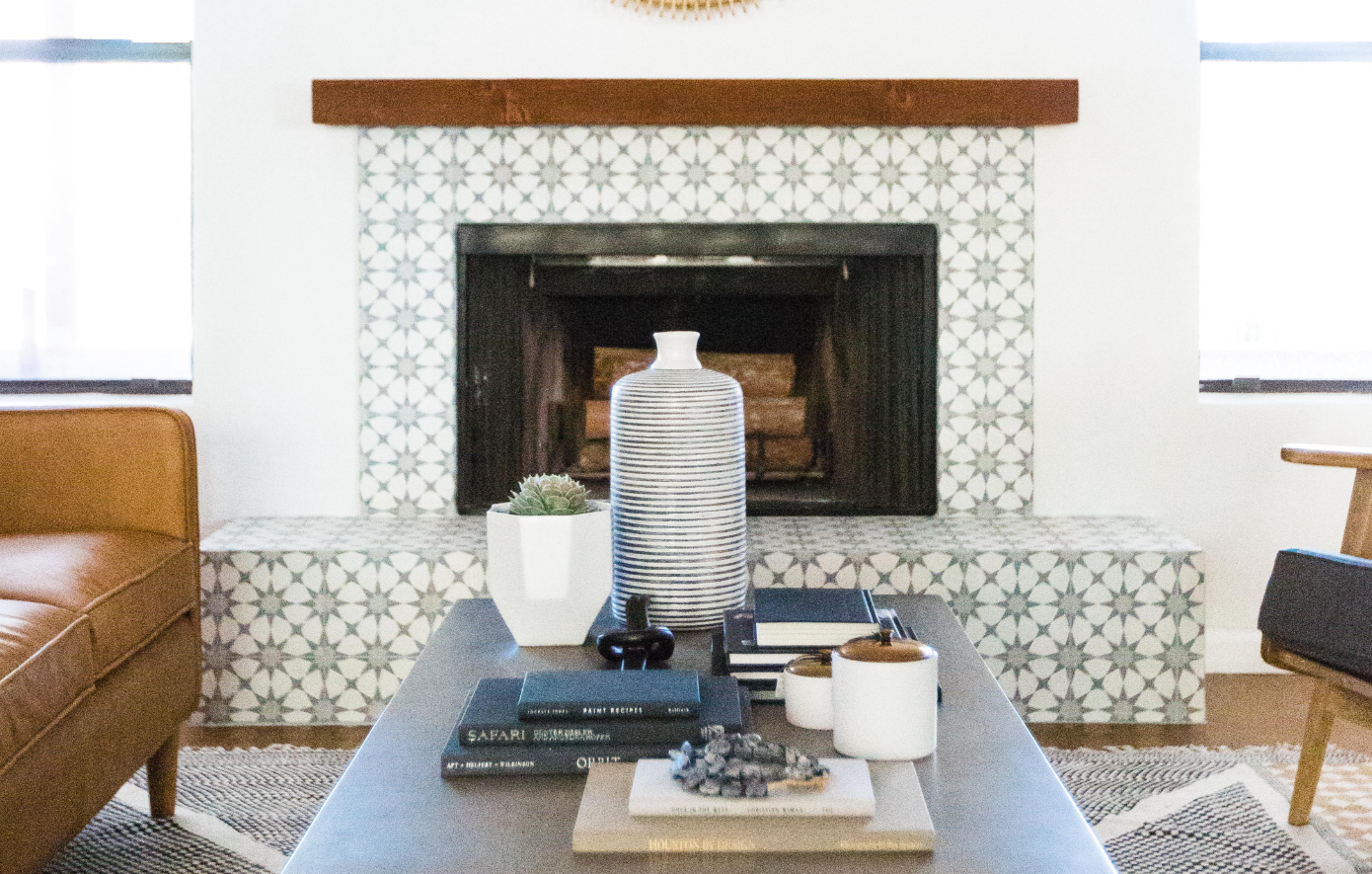 #8thStProj Styled Fireplace