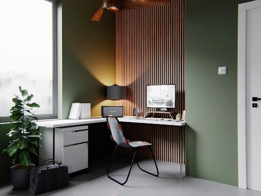 Marshall Stanmore in olive green home office