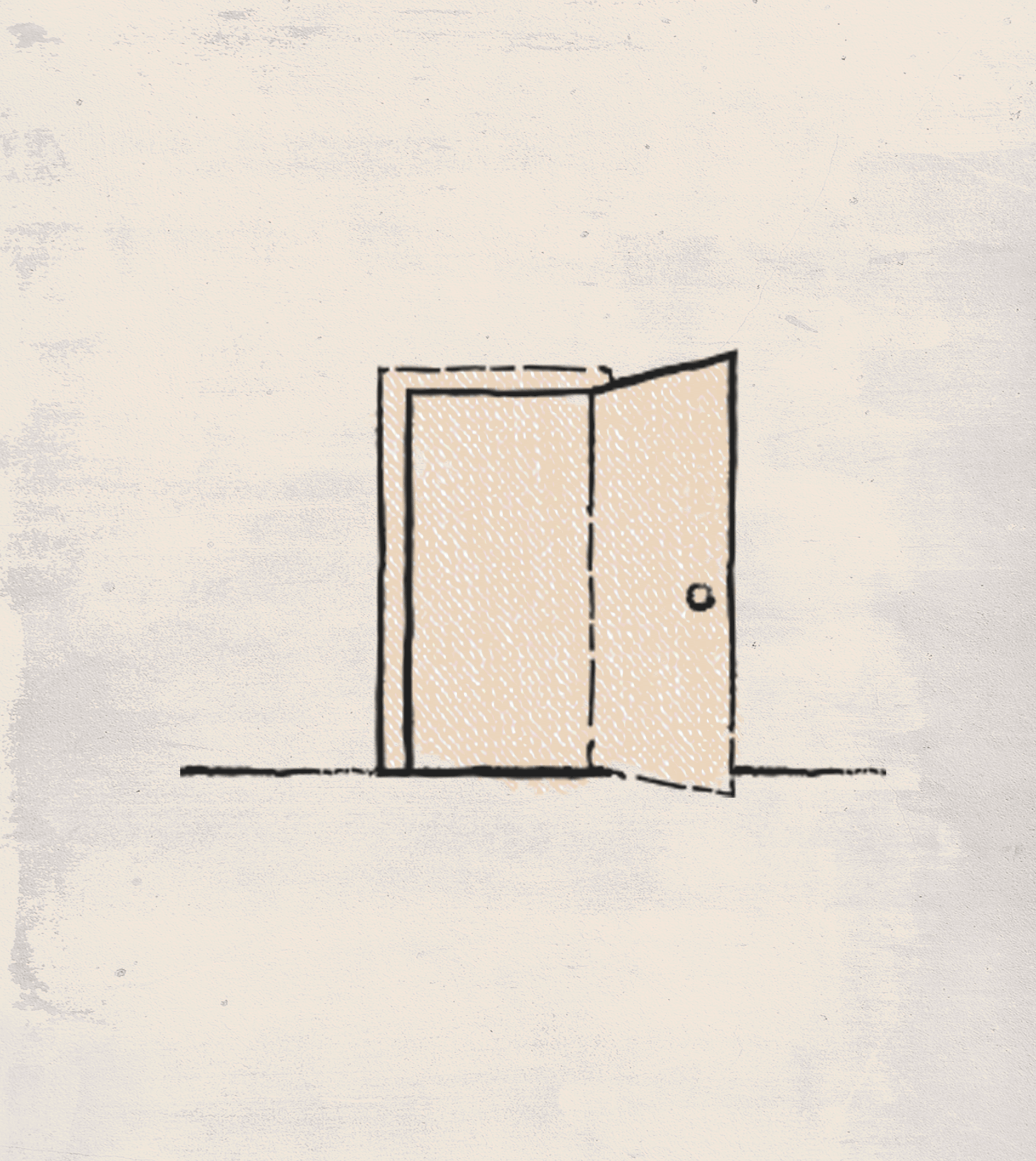 length, height, and diagonal measurements of a door