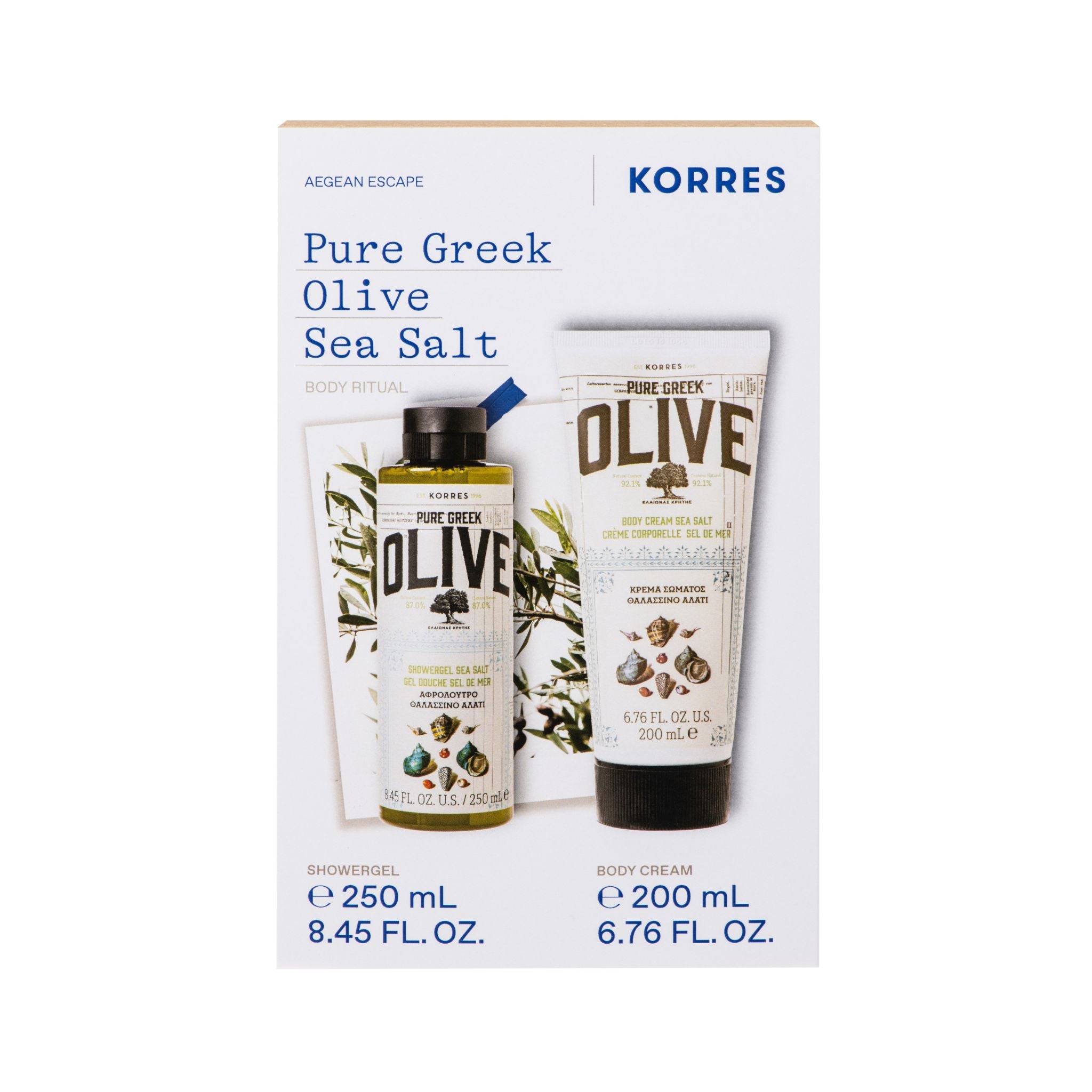 OLIVE & SEA SALT Körperpflegeritual Set