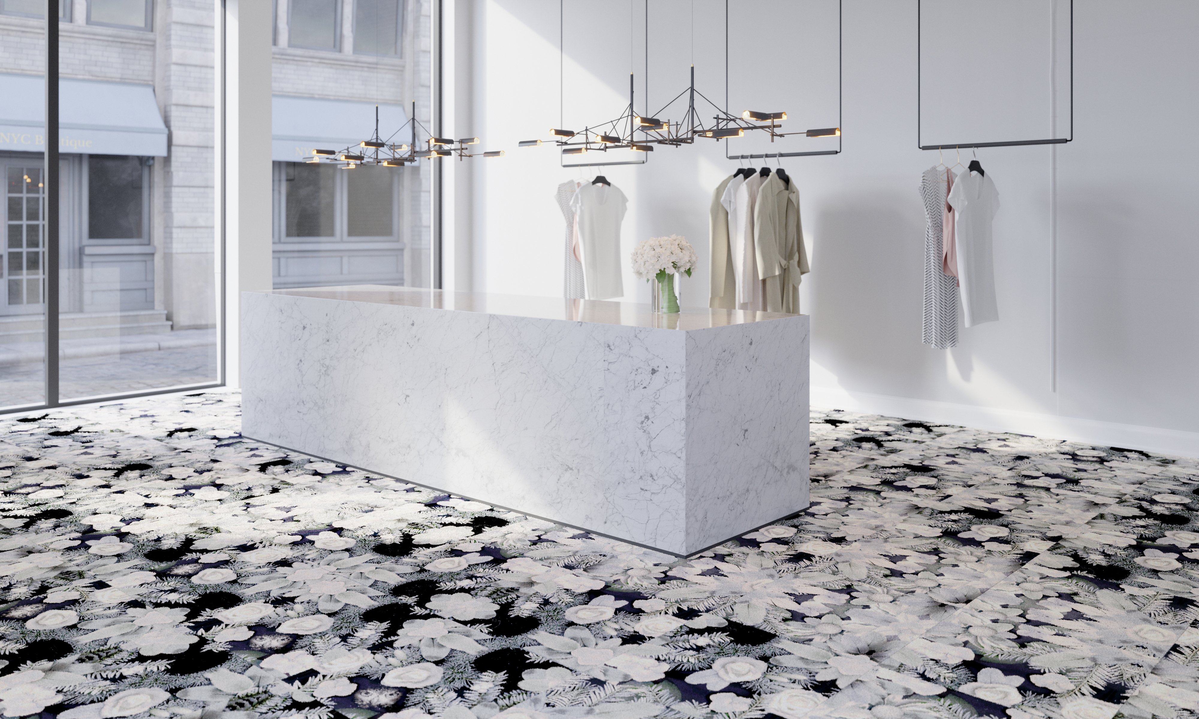 Hibou by Marcel Wanders is part of the Moooi Carpets Signature Tile colleciton. Photo c/o Moooi Carpets. 