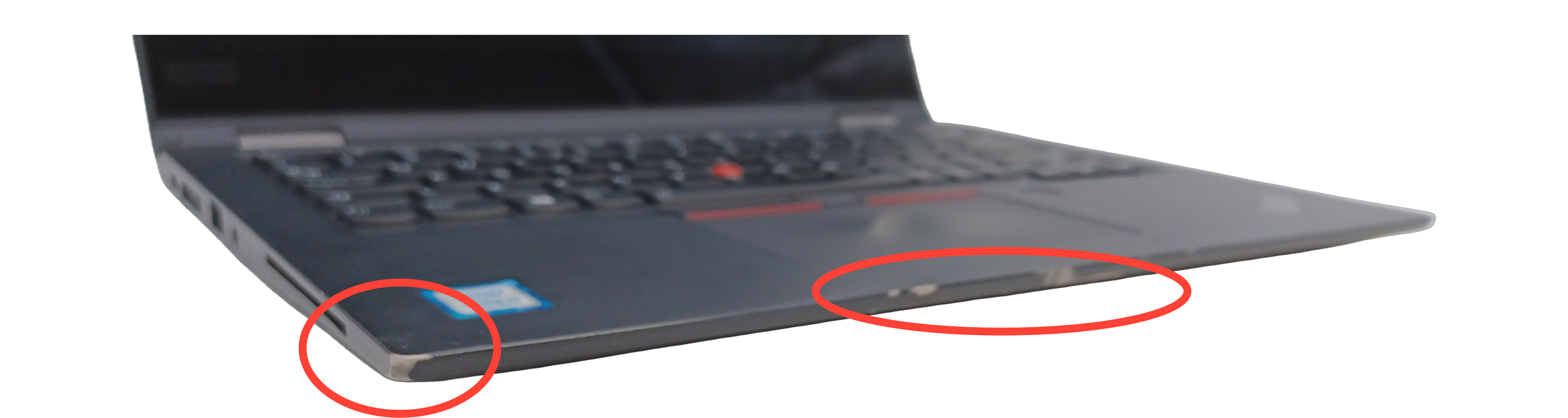 Device #1 - Scratch on chassis