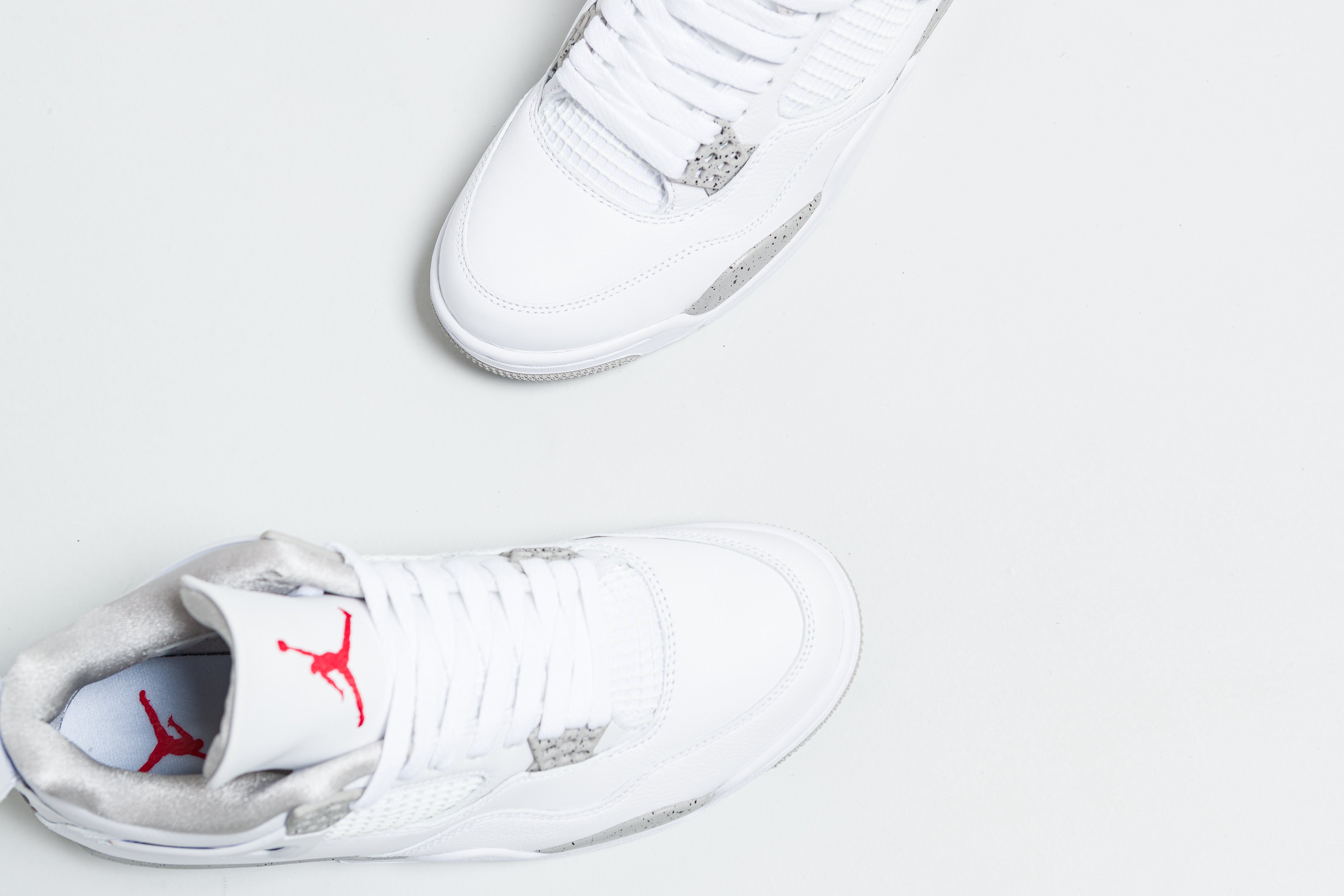 Up There Launches - Air Jordan 4 Retro - White/Tech Grey-Black-Fire Red 'Reverse Oreo'