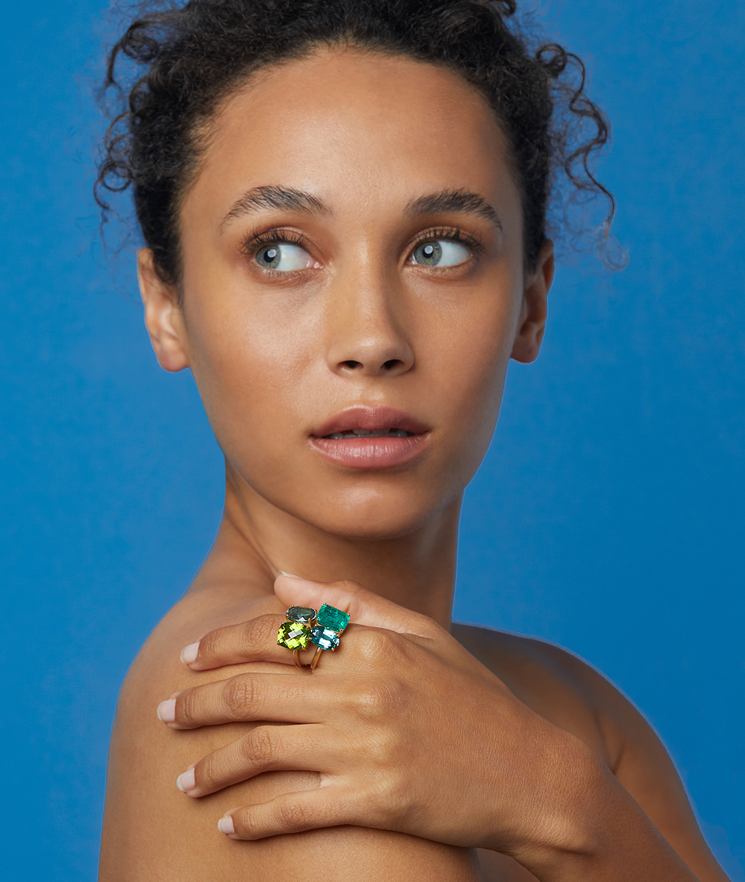 Sometimes it takes two to tell a story, like with the unique combinations of colors and cuts that come together in our collection of One of a Kind Double Stone Rings. Pair these rings with your bright, joyful party frocks.SHOP DOUBLE STONE RINGS