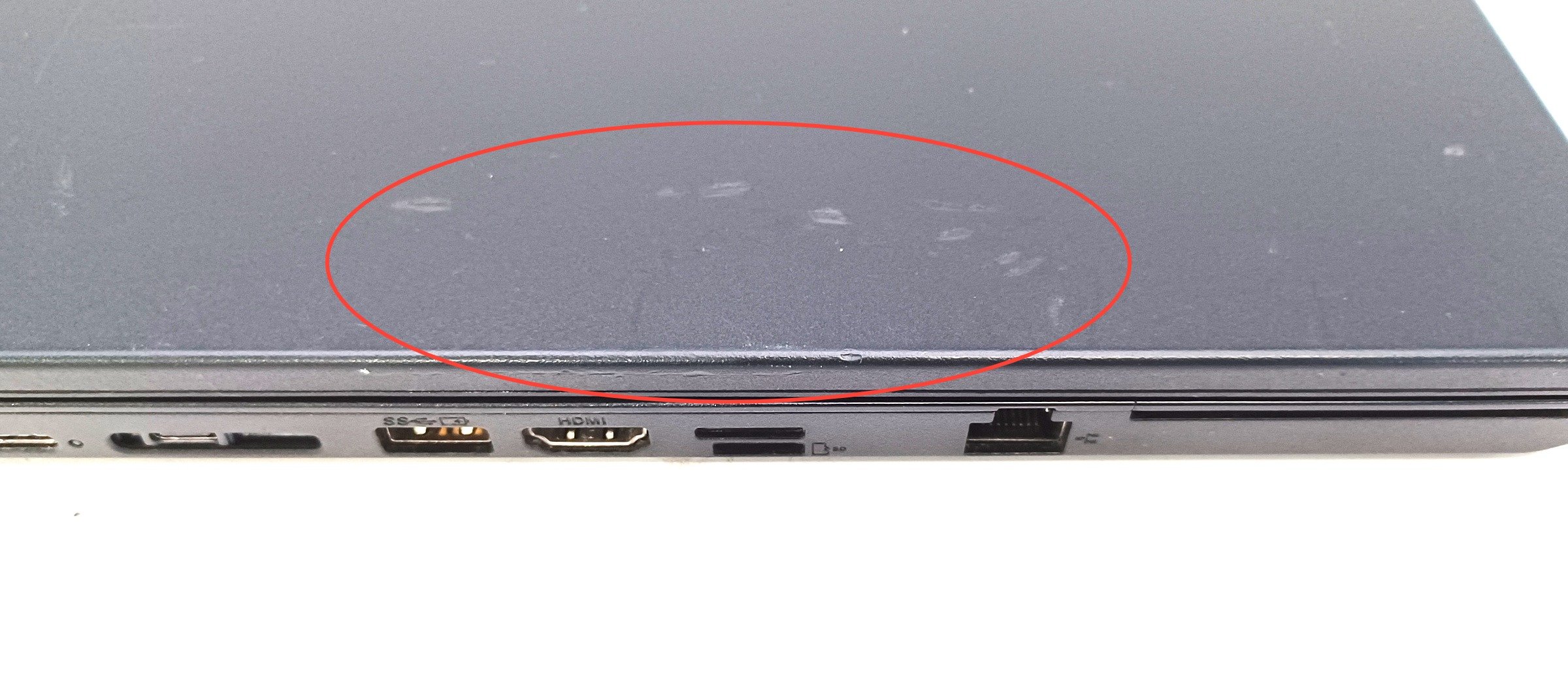 Device #1 - chips on case