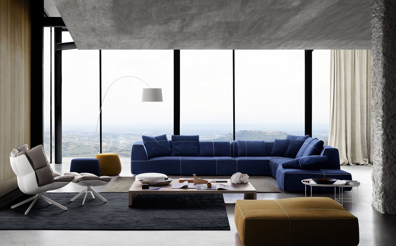  Building on the technological advances developed in the 60s, the Bend sofa by Patricia Urquiola involved complex 3D modelling to create the form which Urquiola describes as 