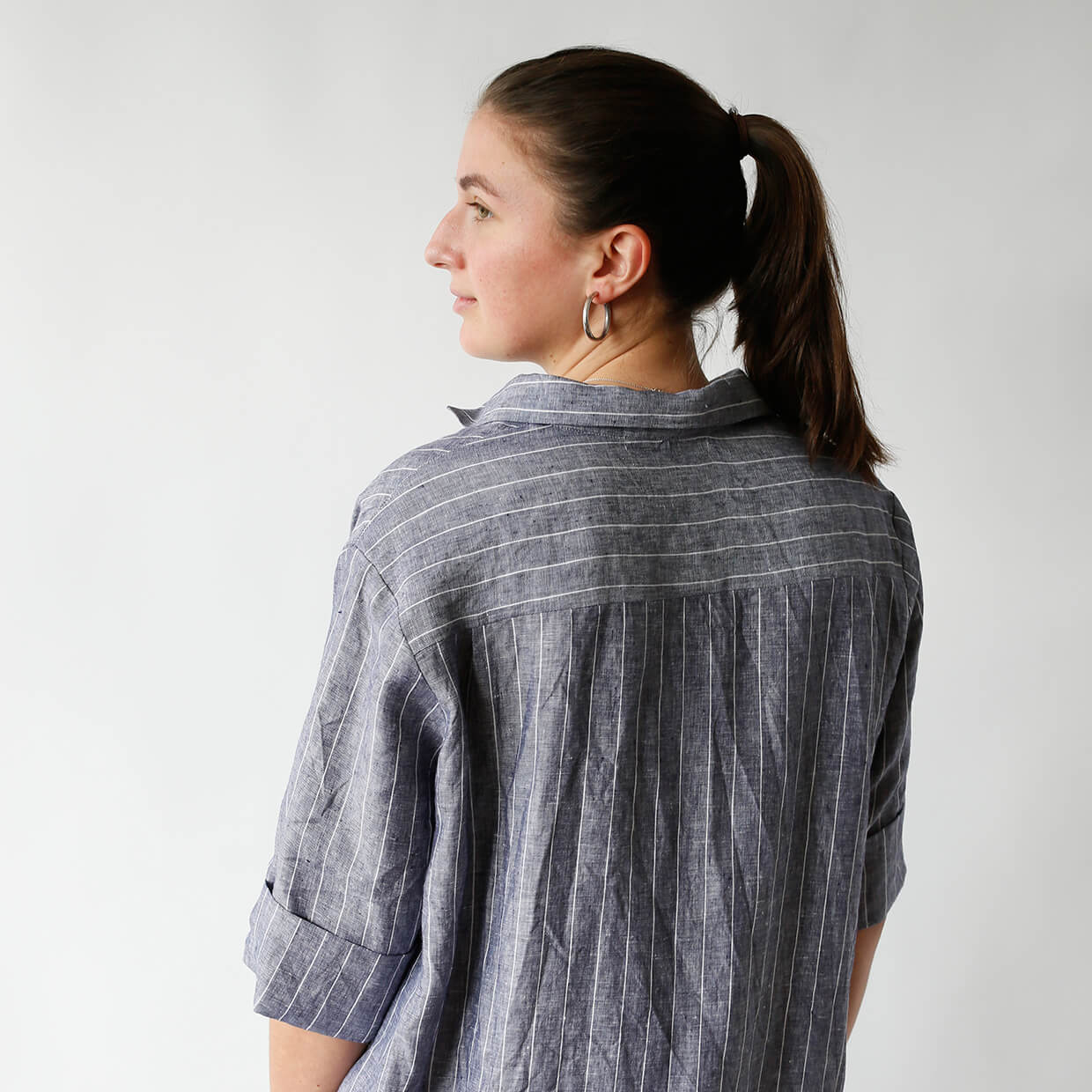 A dress variation of The Pull-on Shirt