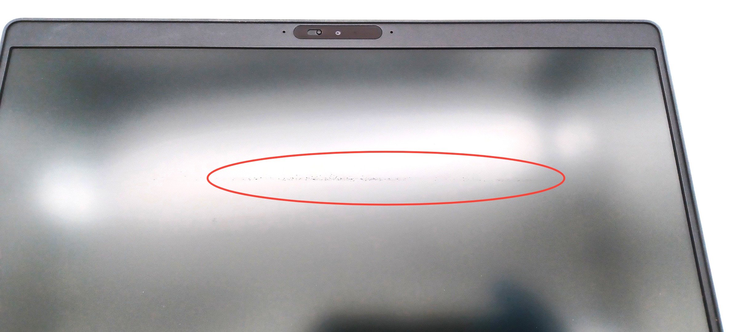 Device #3 - fine scratch on the screen