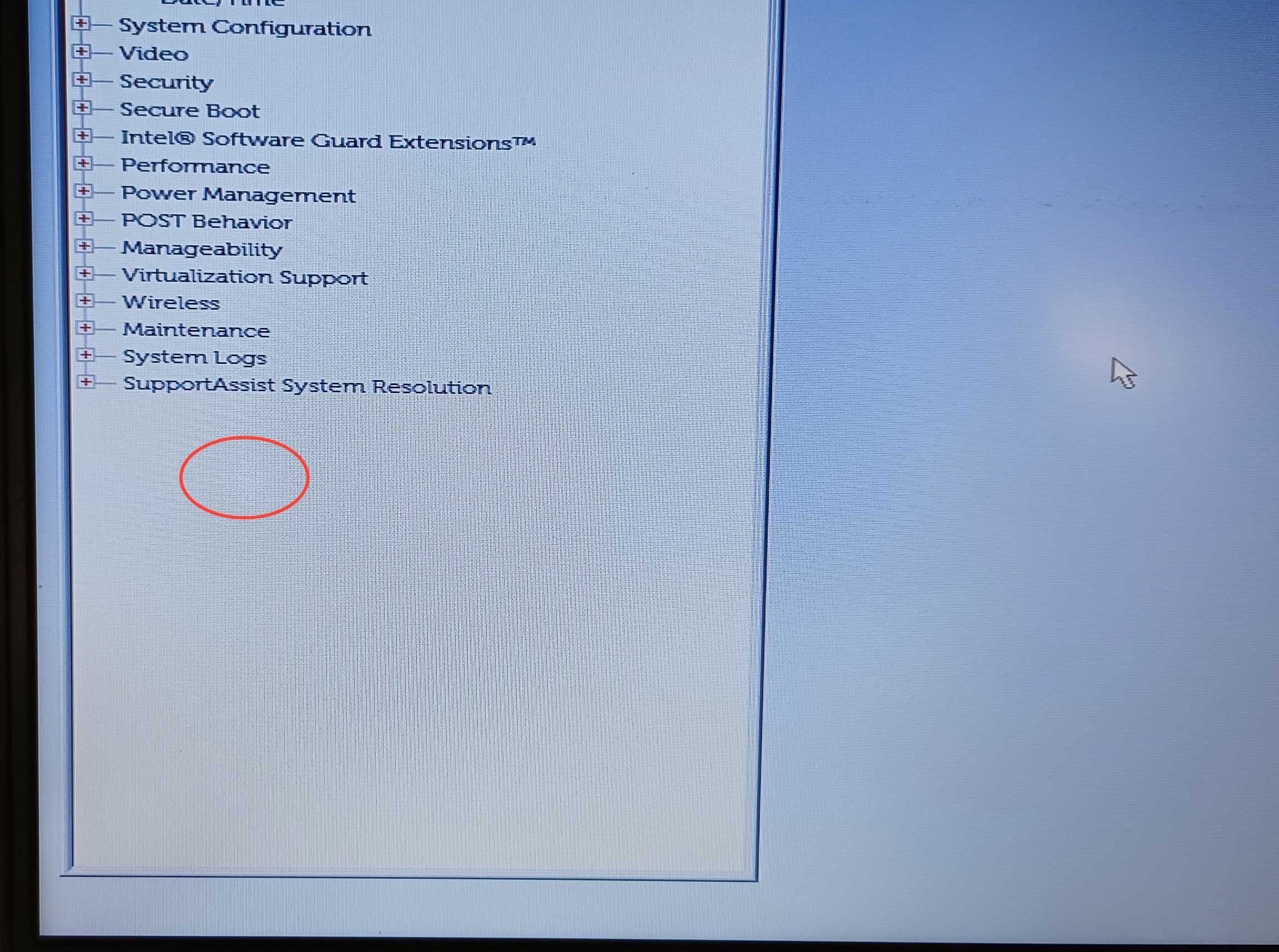 Device #3 - small white spot on screen (hardly visible)
