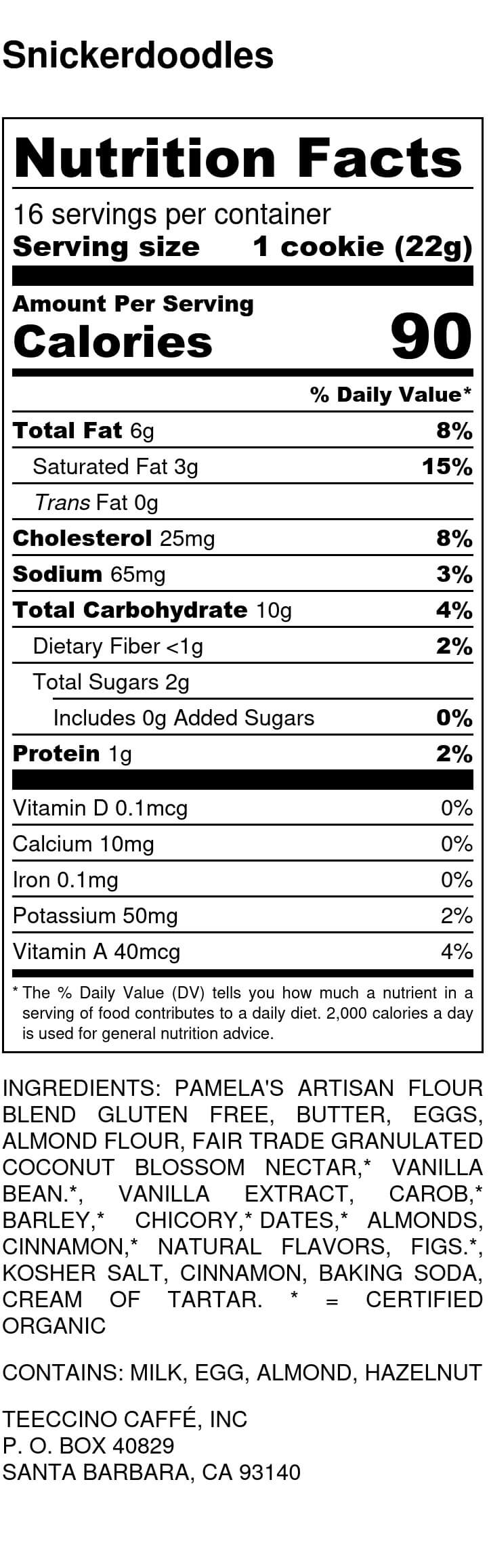 Teeccino Snickerdoodle Cookies
