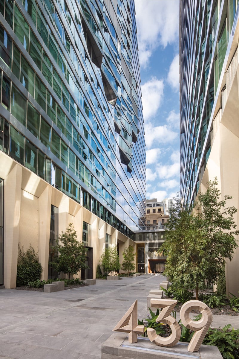Collins Arch's vibrant laneways connect the city with the Yarra Rivver. Photography © Trevor Mein. 