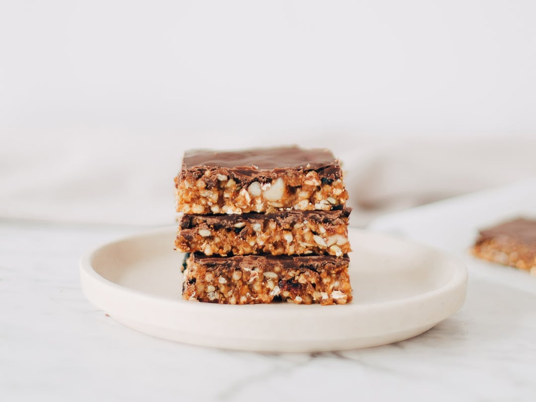 Chocolate-Covered Muesli Bars