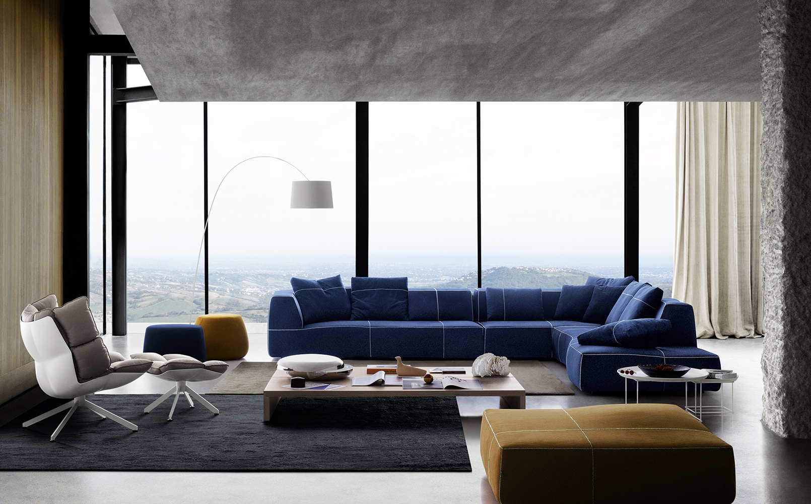  Building on the technological advances developed in the 60s, the Bend sofa by Patricia Urquiola involved complex 3D modelling to create the form which Urquiola describes as 