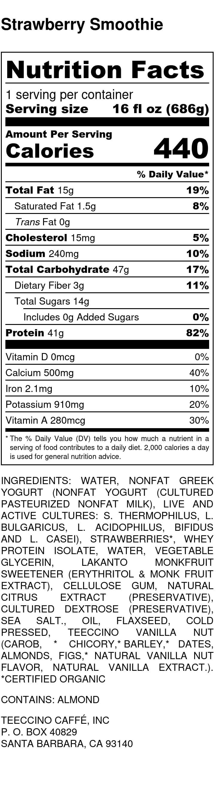 How to Make Strawberry Smoothie Teeccino Strawberry Smoothie Make this