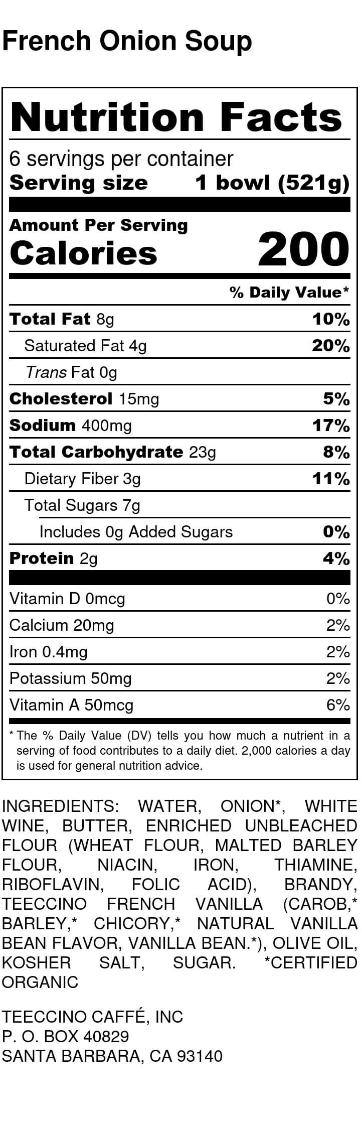 Teeccino French Onion Soup Recipe