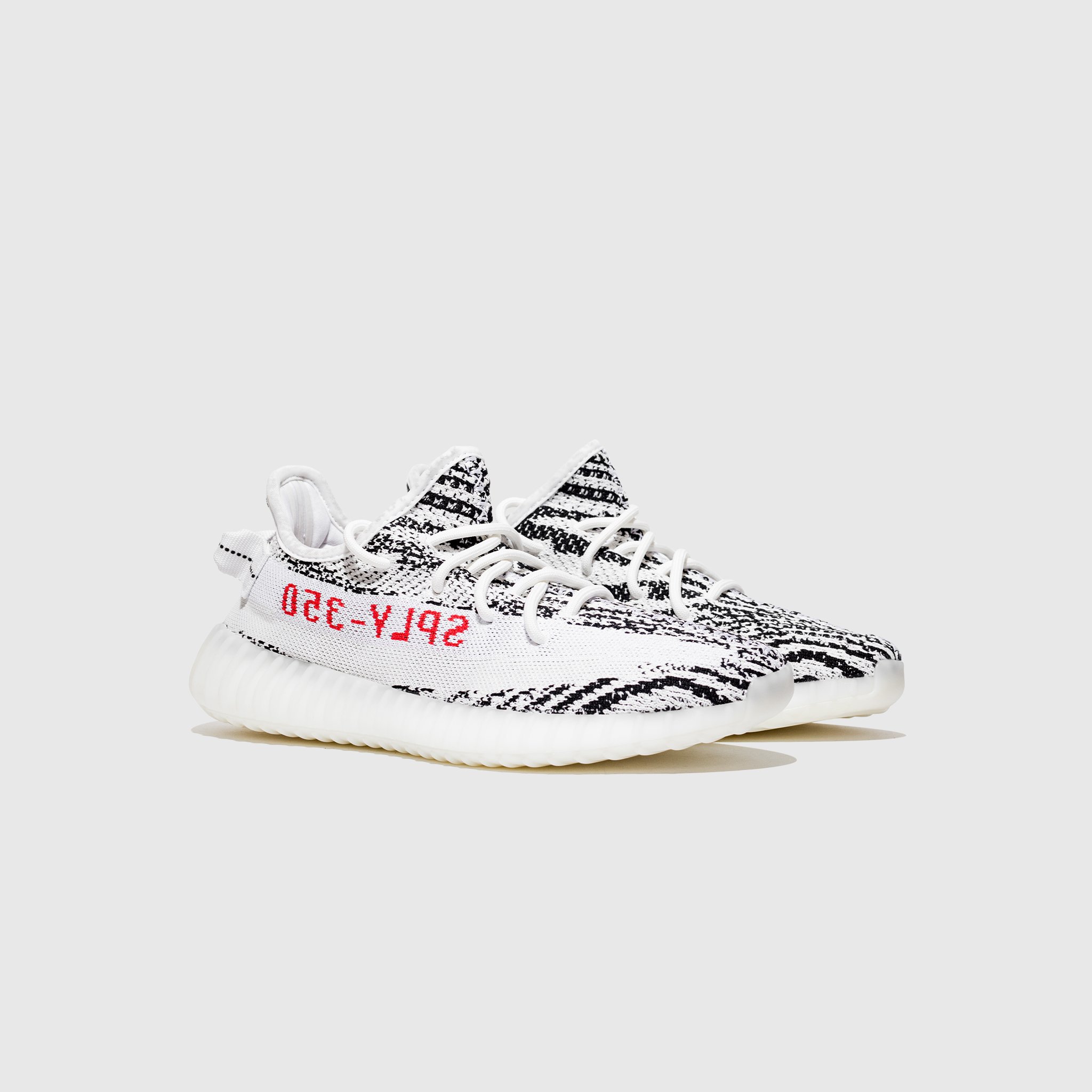 Yeezy white black best sale red