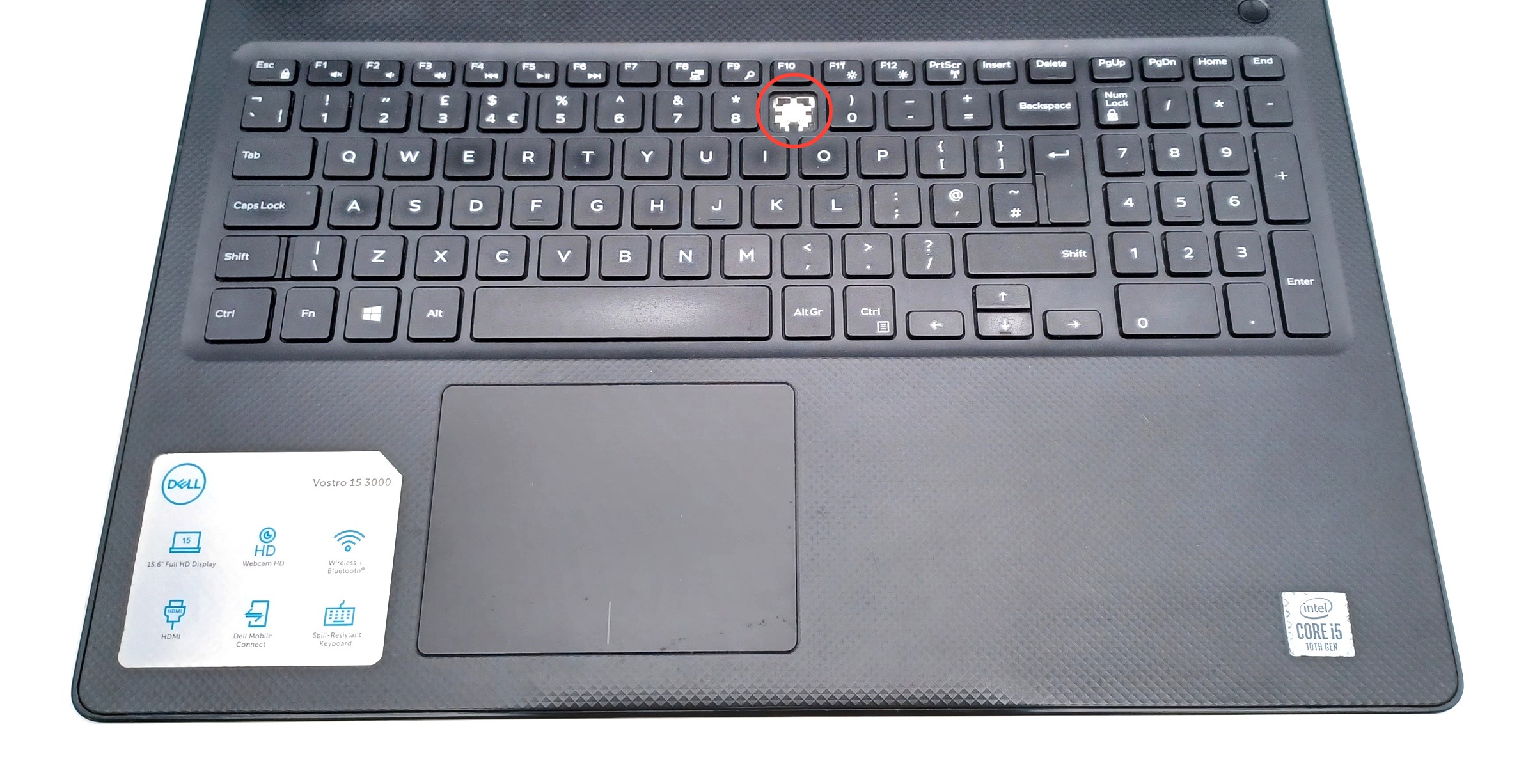 Device #1 - 9 key is missing along with clips, still functions when remaining rubber pad is pressed