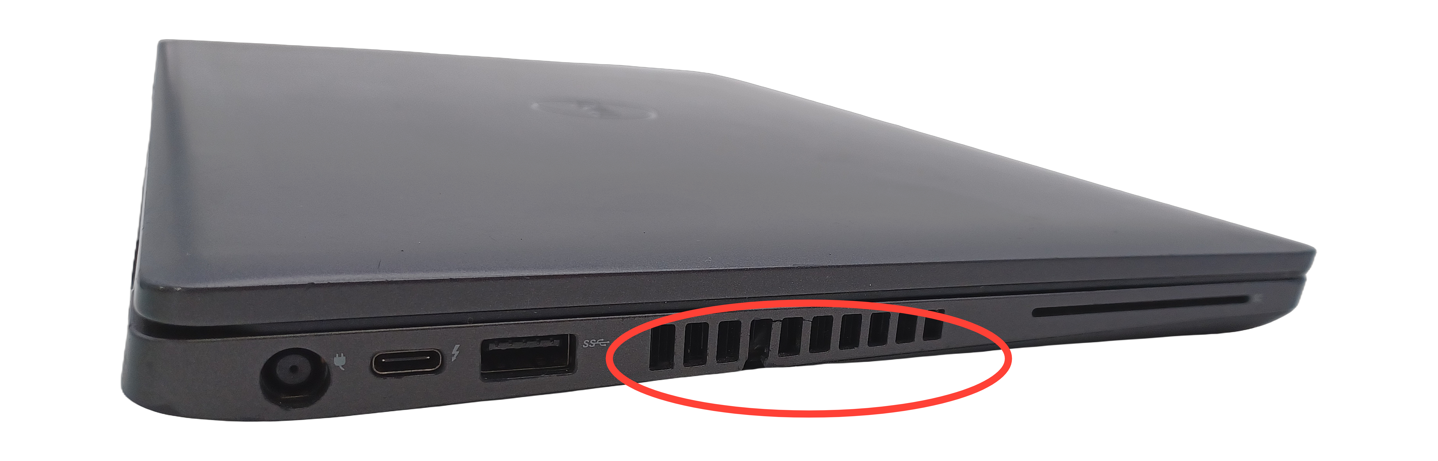 Damaged Side Vent (Side View)