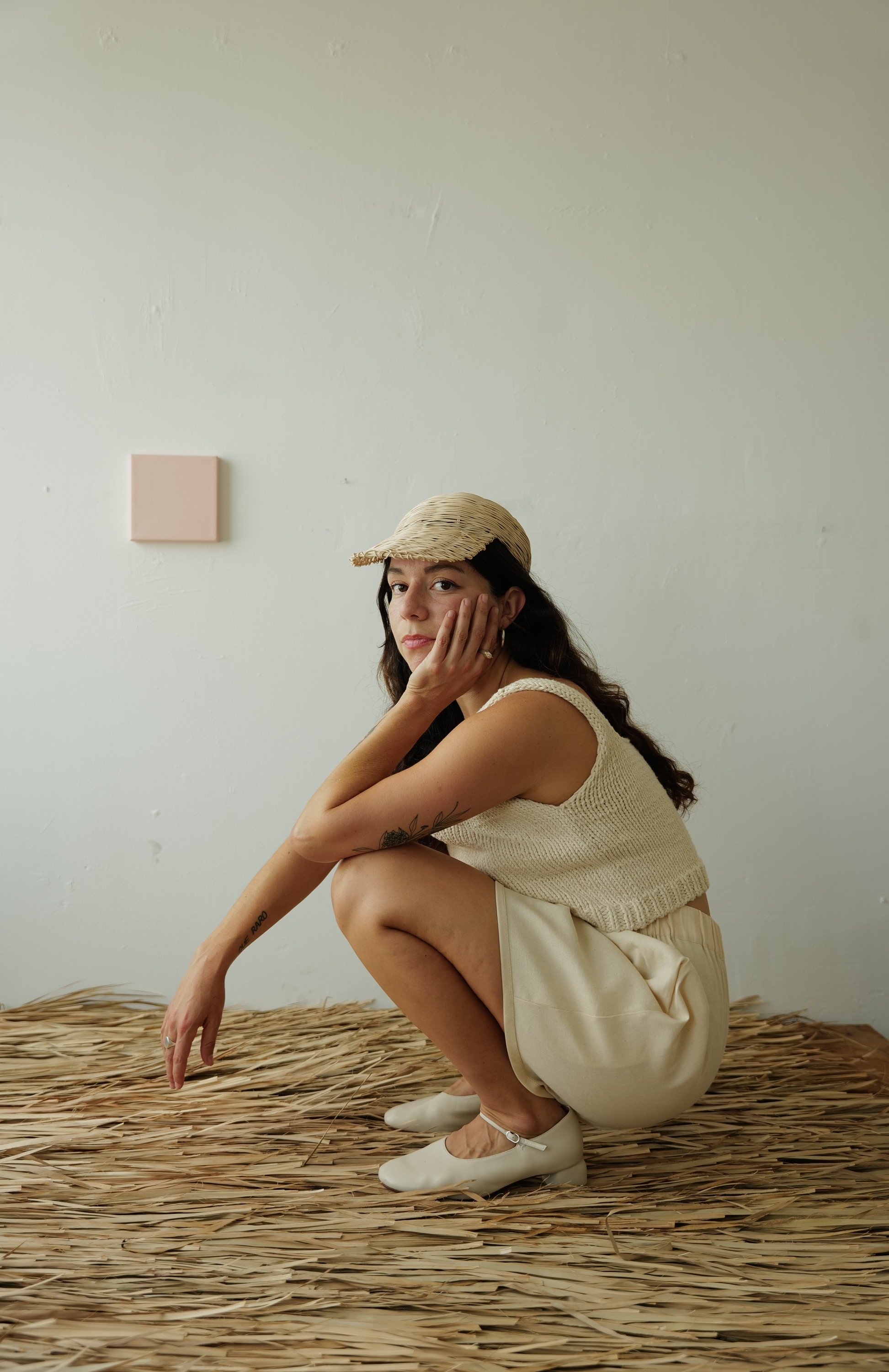 Artist Lauren Miranda in LoQ mary janes.
