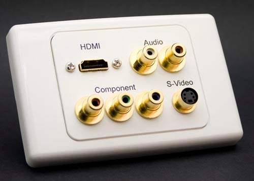 Audio Visual Wall Plate for Wireless Home Theatre