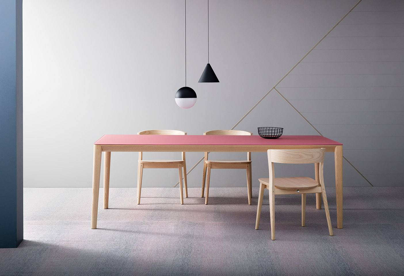 Smith Table and Clarke Chair by Metrica for SP01. Photo c/o SP01.